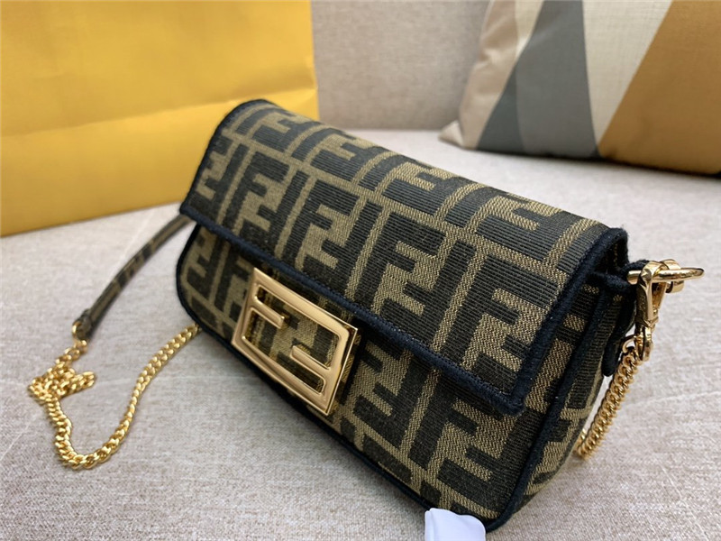 Fendi Baguette Jacquard FF Large - Replicaclubs