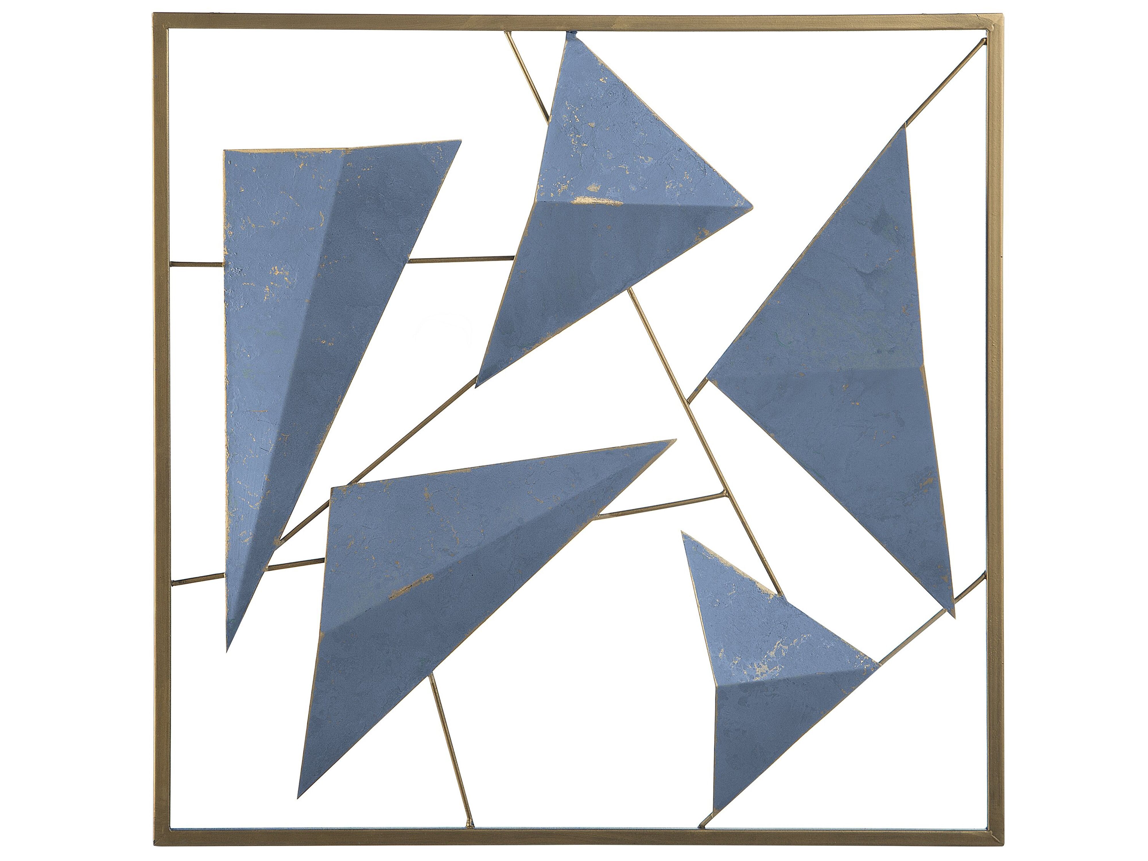 Wall Decor ZINC Metal 50 cm Blue
