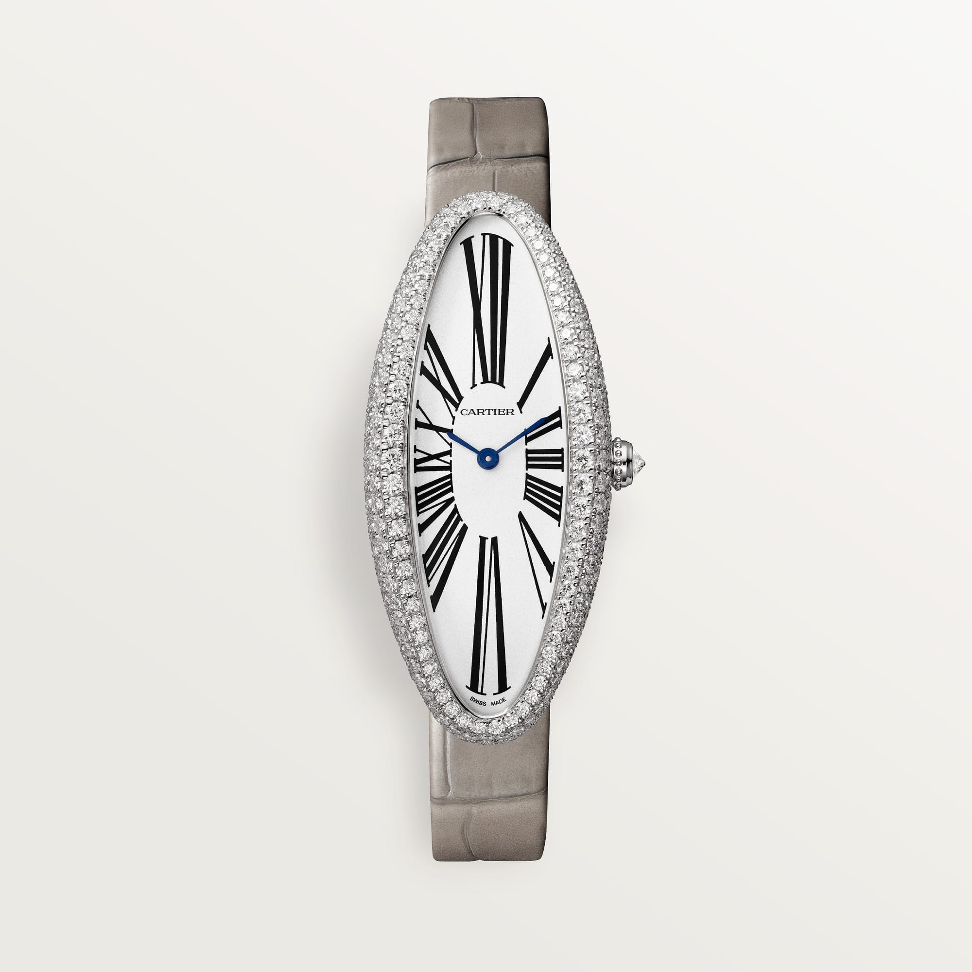 fake cartier watch Baignoire Allongee medium model Manufacture mechanical movement with manual winding(1:1 replica) - Elite Watch Atelier