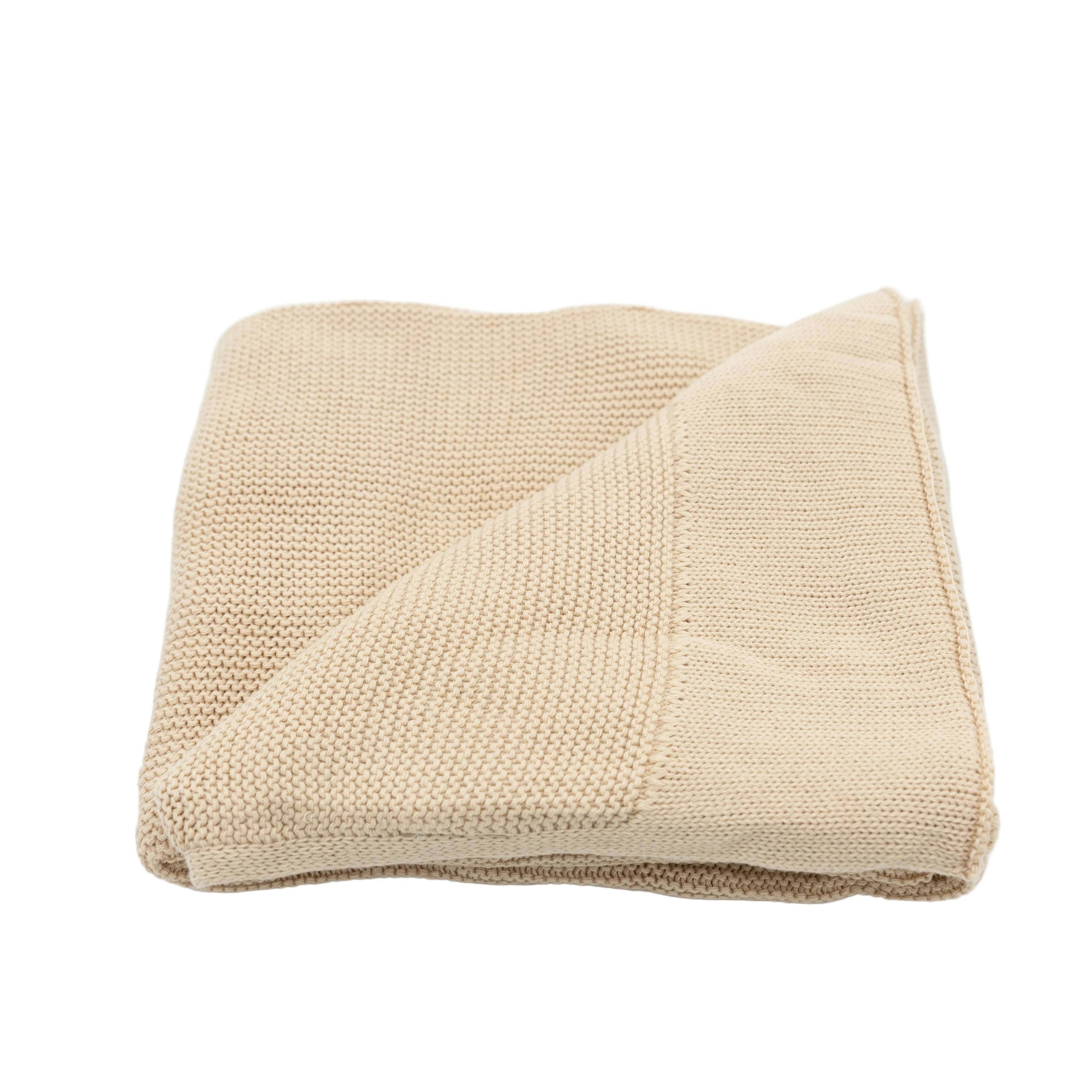 Bowzoom Strickdecke Beige 70x110cm