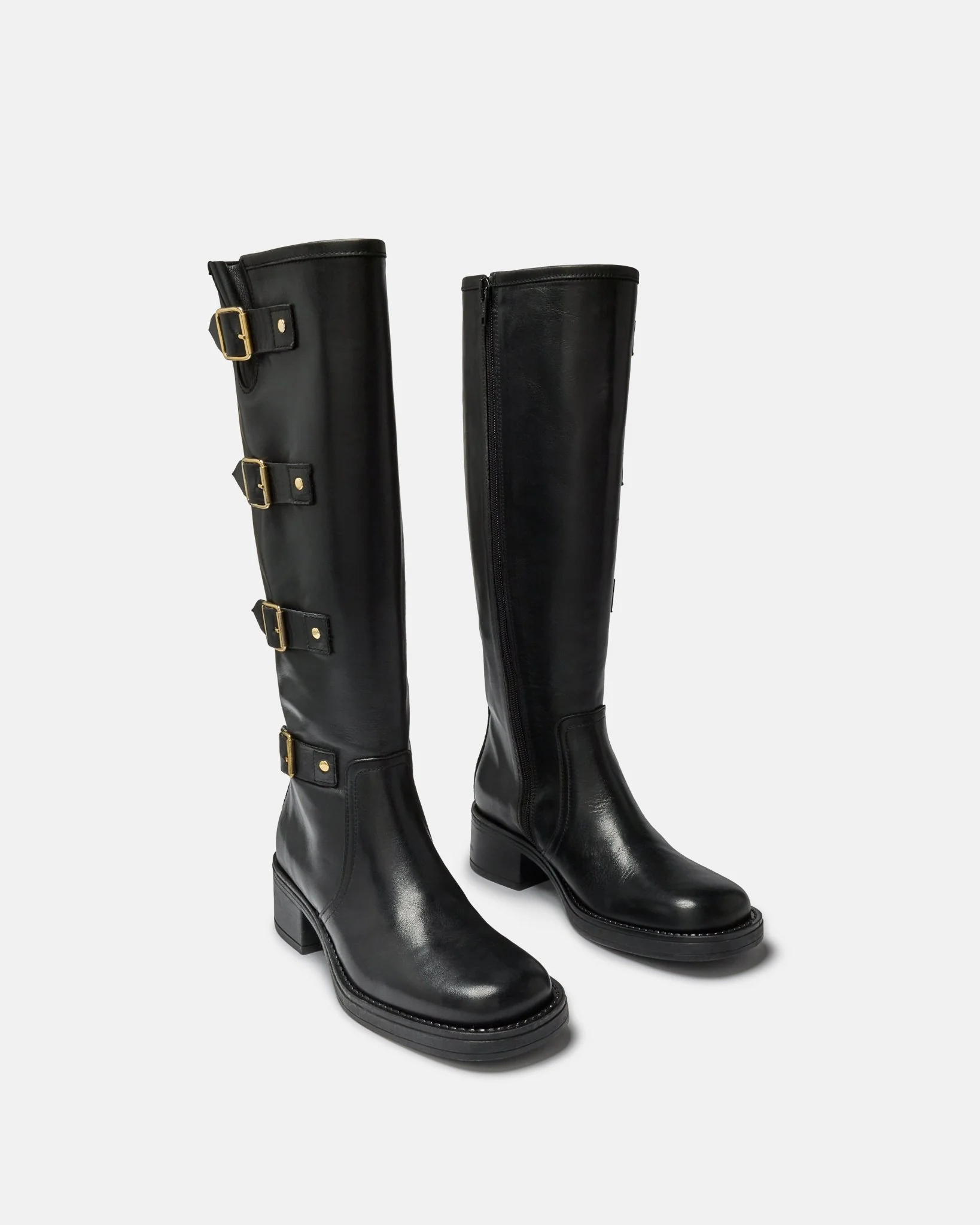BOTTES AZYR - En cuir noir