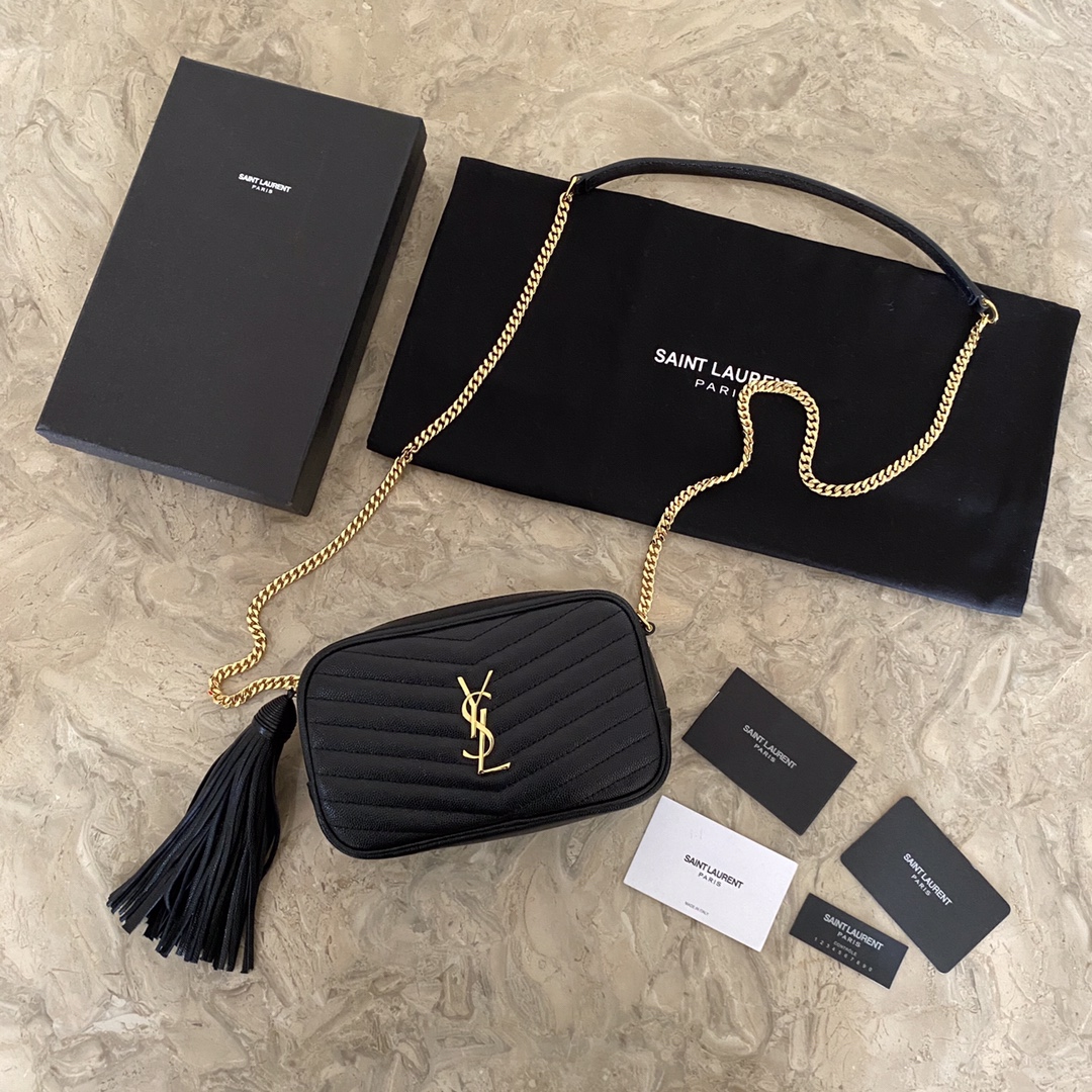 YSL Mini Lou Quilted Leather Camera Bag