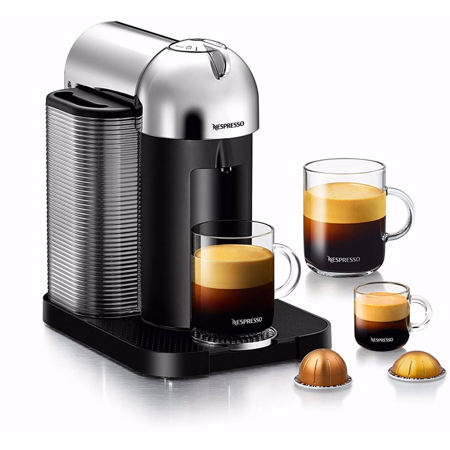 Breville Nespresso Vertuo Coffee & Espresso Single-Serve Machine in Matte Black - Image 5