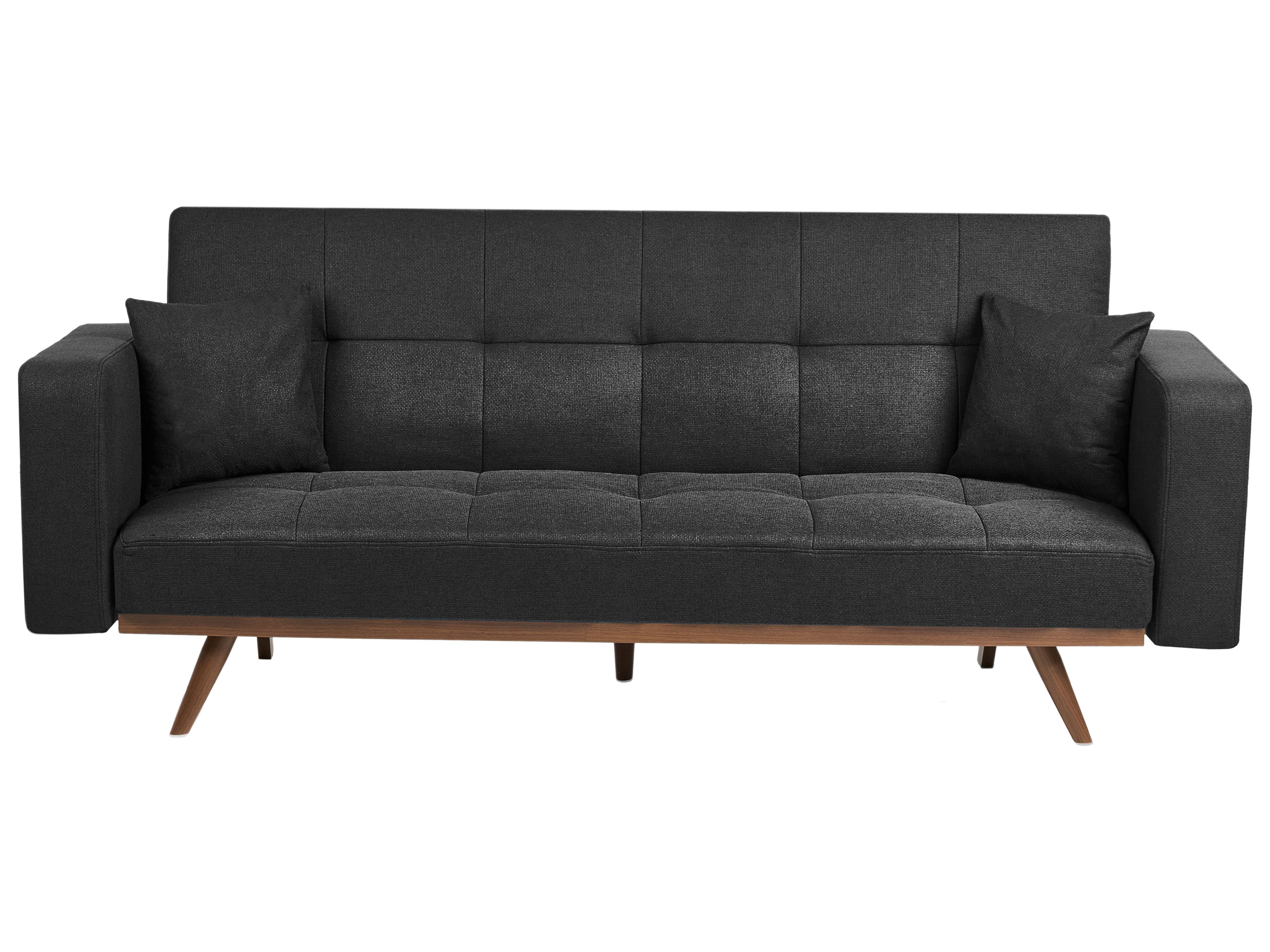 Sofa Bed 3 Seater HJULBY Black