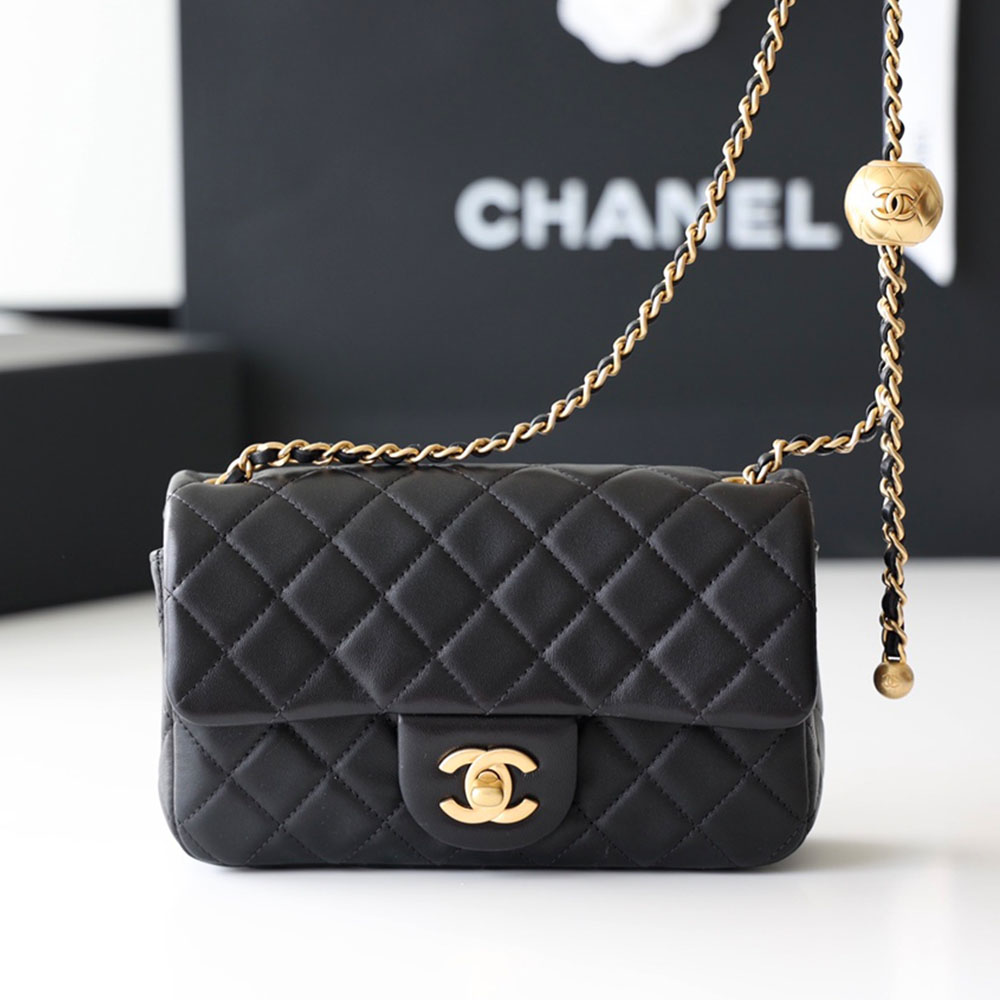 Chanel CF Calfskin Golden Ball 20CM（Replica）1:1High-quality replica