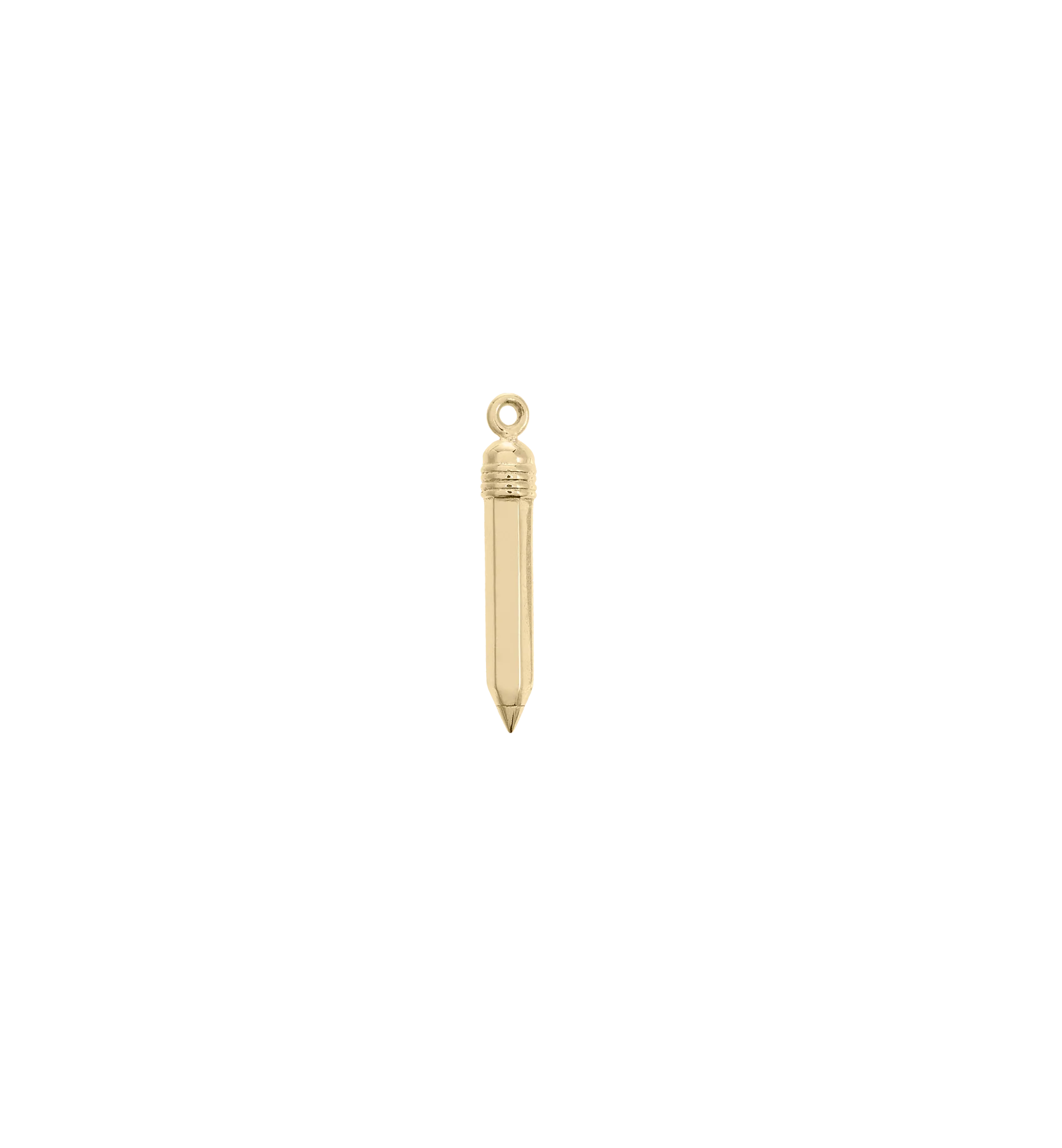 Tiny Pencil Charm 14K