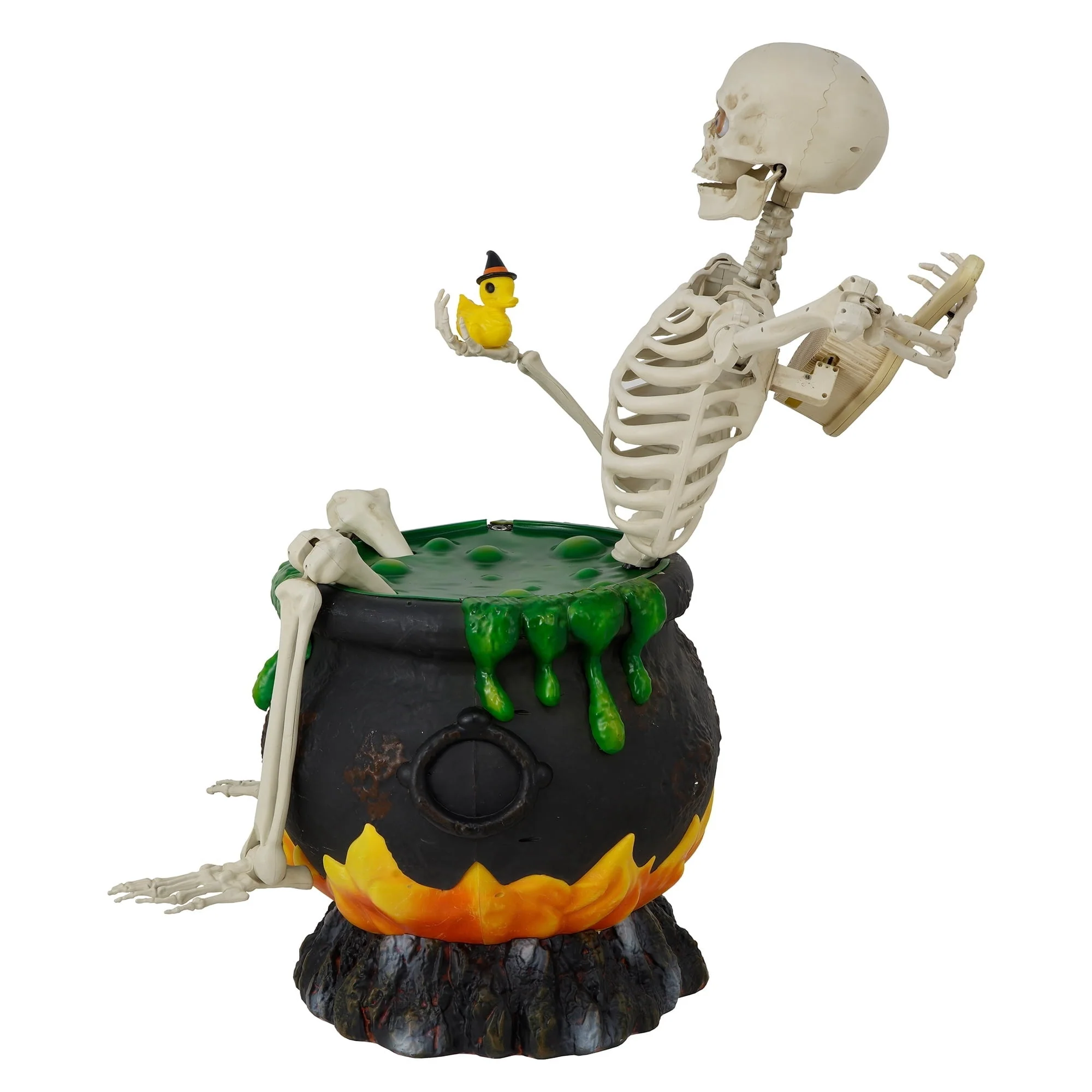 Way To Celebrate Animated Skeleton in Cauldron Halloween Outdoor Decor, 43 in - Image 4 Way To Celebrate Animated Skeleton in Cauldron Halloween Outdoor Decor, 43 in - Image 4