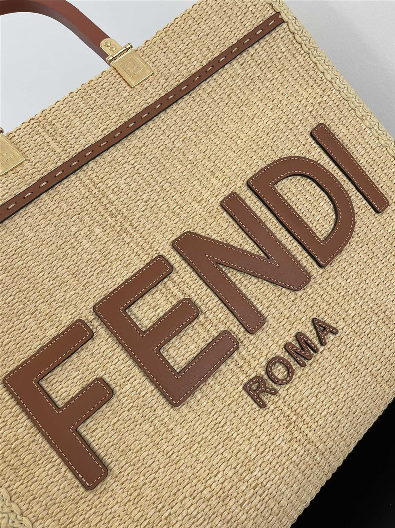 fendi sunshine straw shopping bag - Replicaclubs