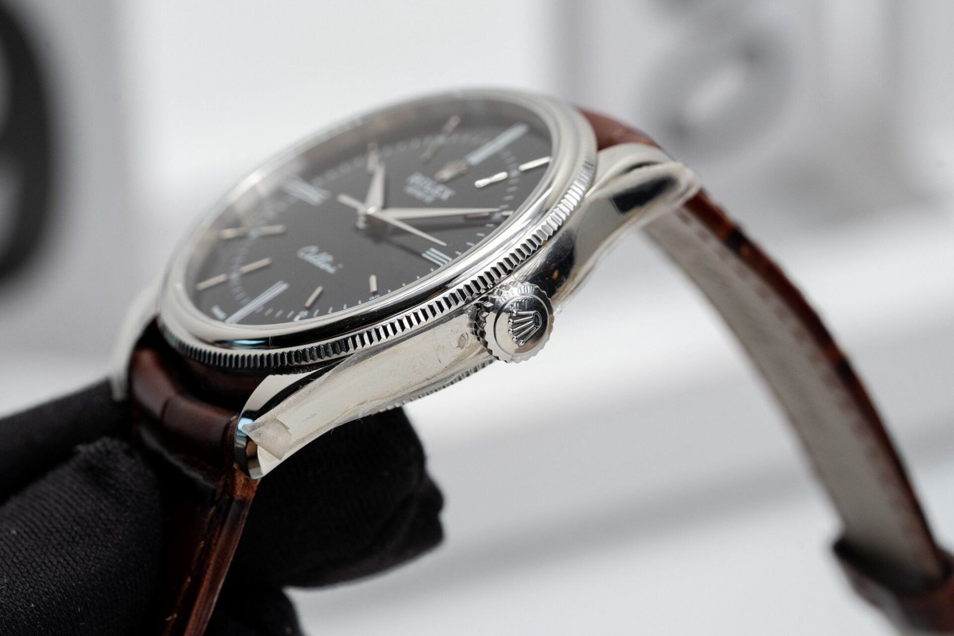 Rolex Cellini 50509 Replica 1:1 Watch Leather Strap MKS Factory 39mm - Top club
