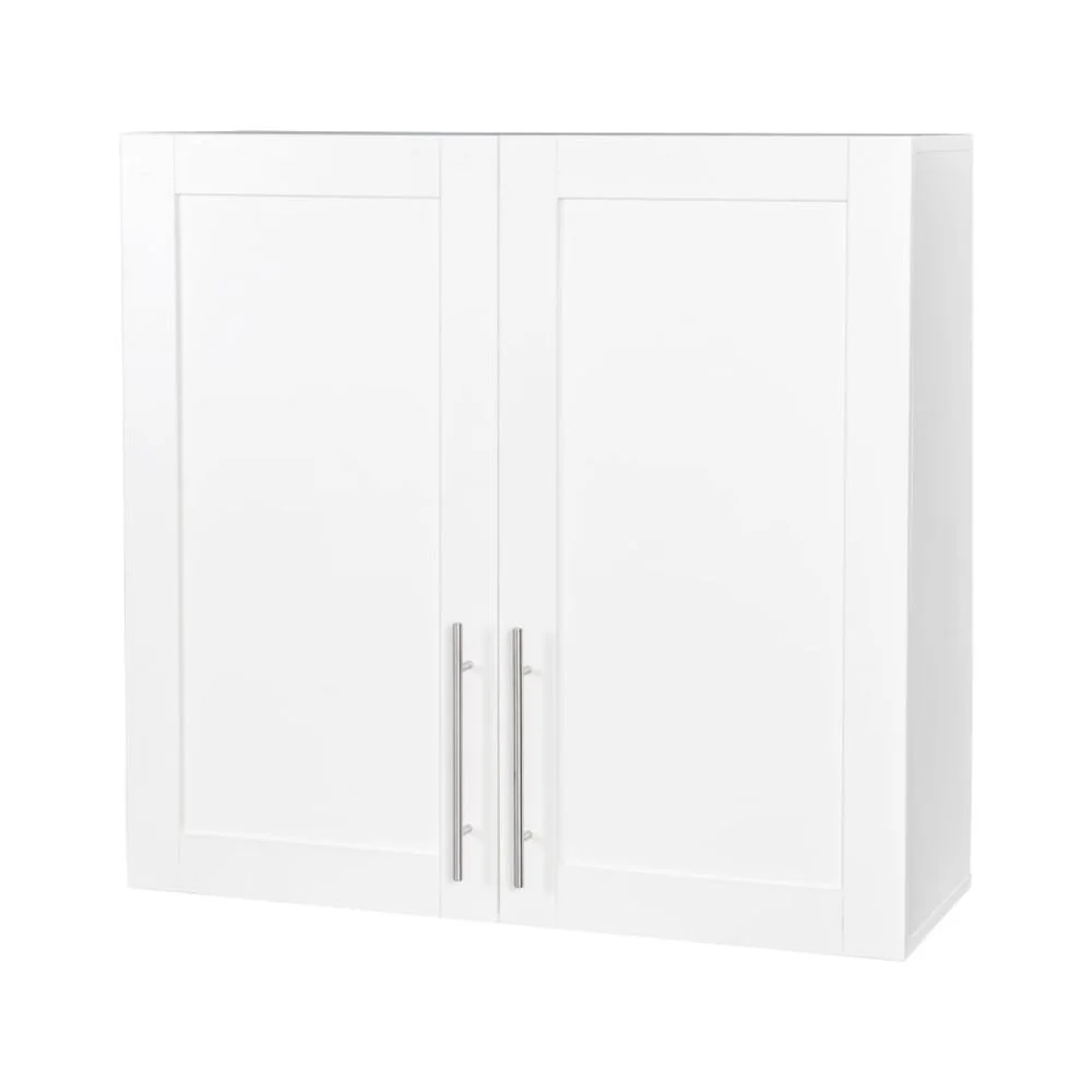 Stackable Wall Cabinet,Solid Wood Storage Cabinet with Adjustable Shelves and Doors,Console Table Side Table for Hallway,Sideboard Buffet Cupboard for Kitchen, 15.75" D x 15.75" W x 70.87" H, White - Image 25