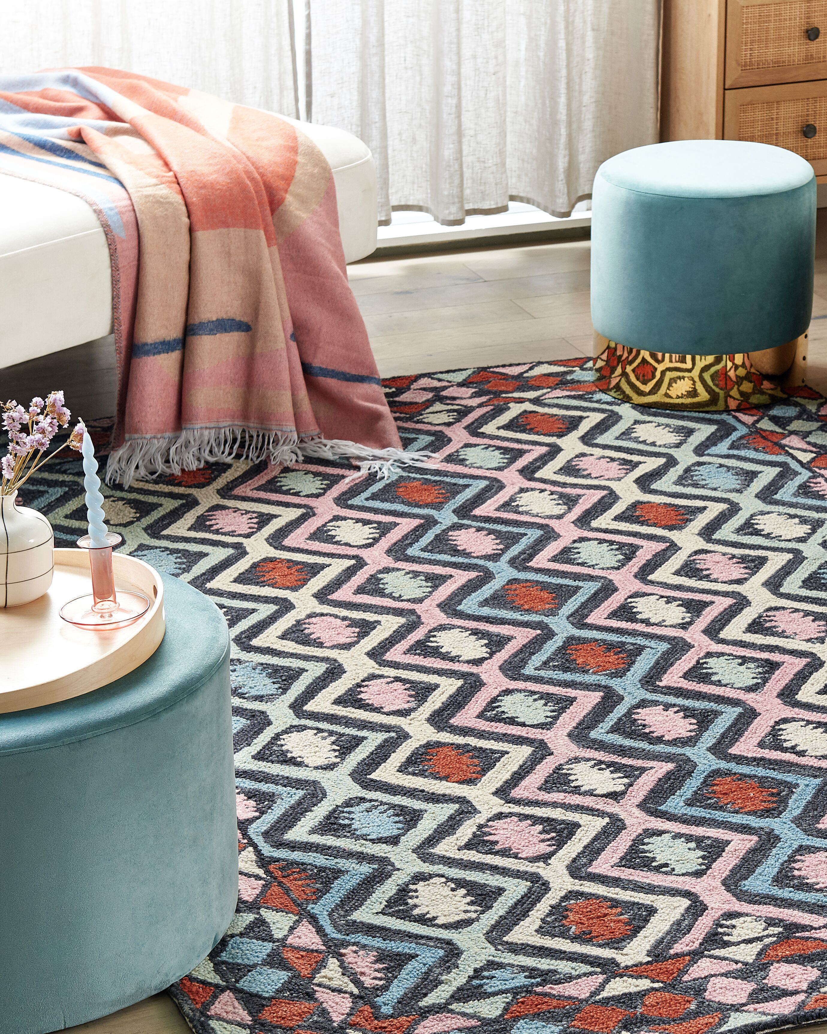 Rug HAYMANA Multicolour 160 x 230 cm Wool