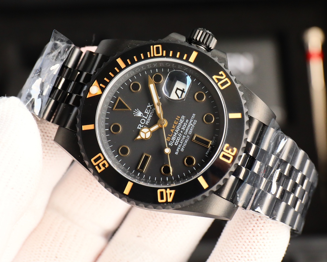 Rolex Dark Legend Submariner - DLC Blackened Finish - 40MM - Gold(1:1 replica) - Top club