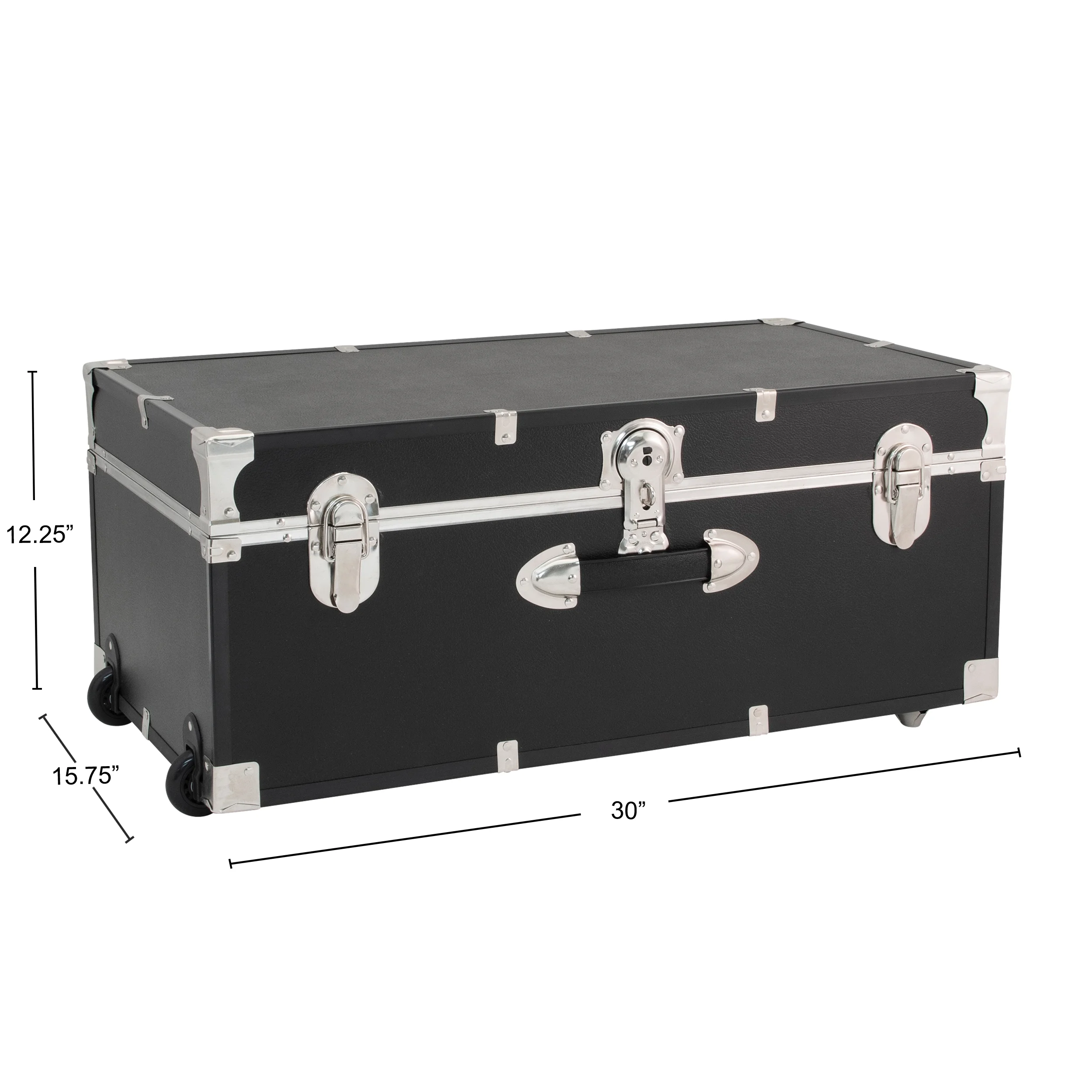 Seward Collegiate Collection Footlocker Trunk with Wheels - Image 44