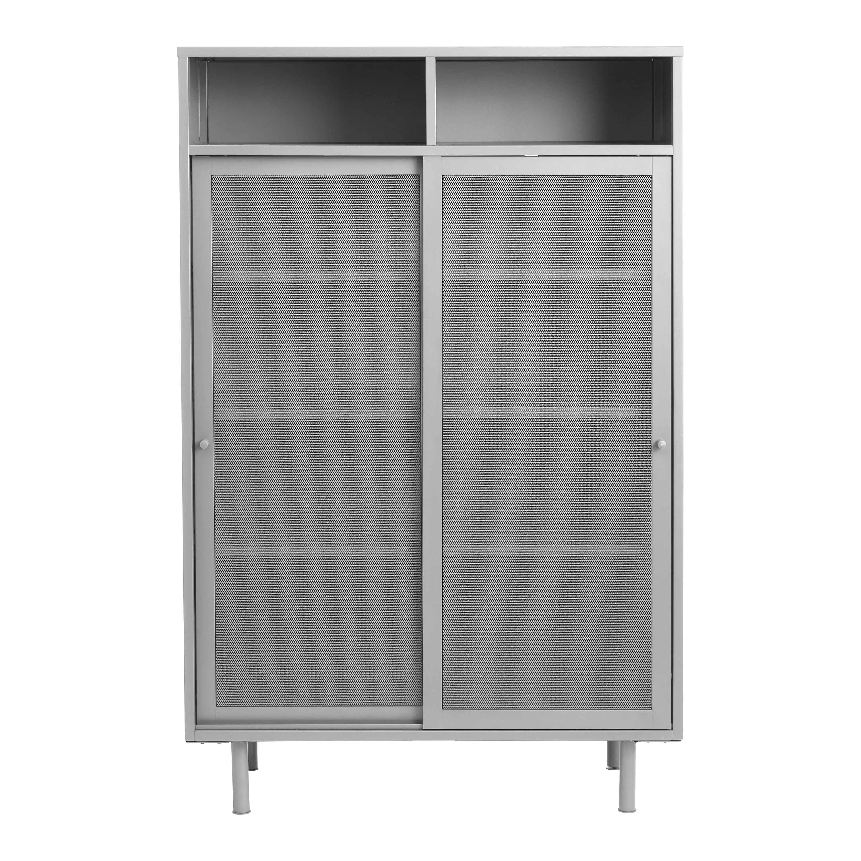 Blokker Tibbe Opbergkast - H 140 cm - Greige