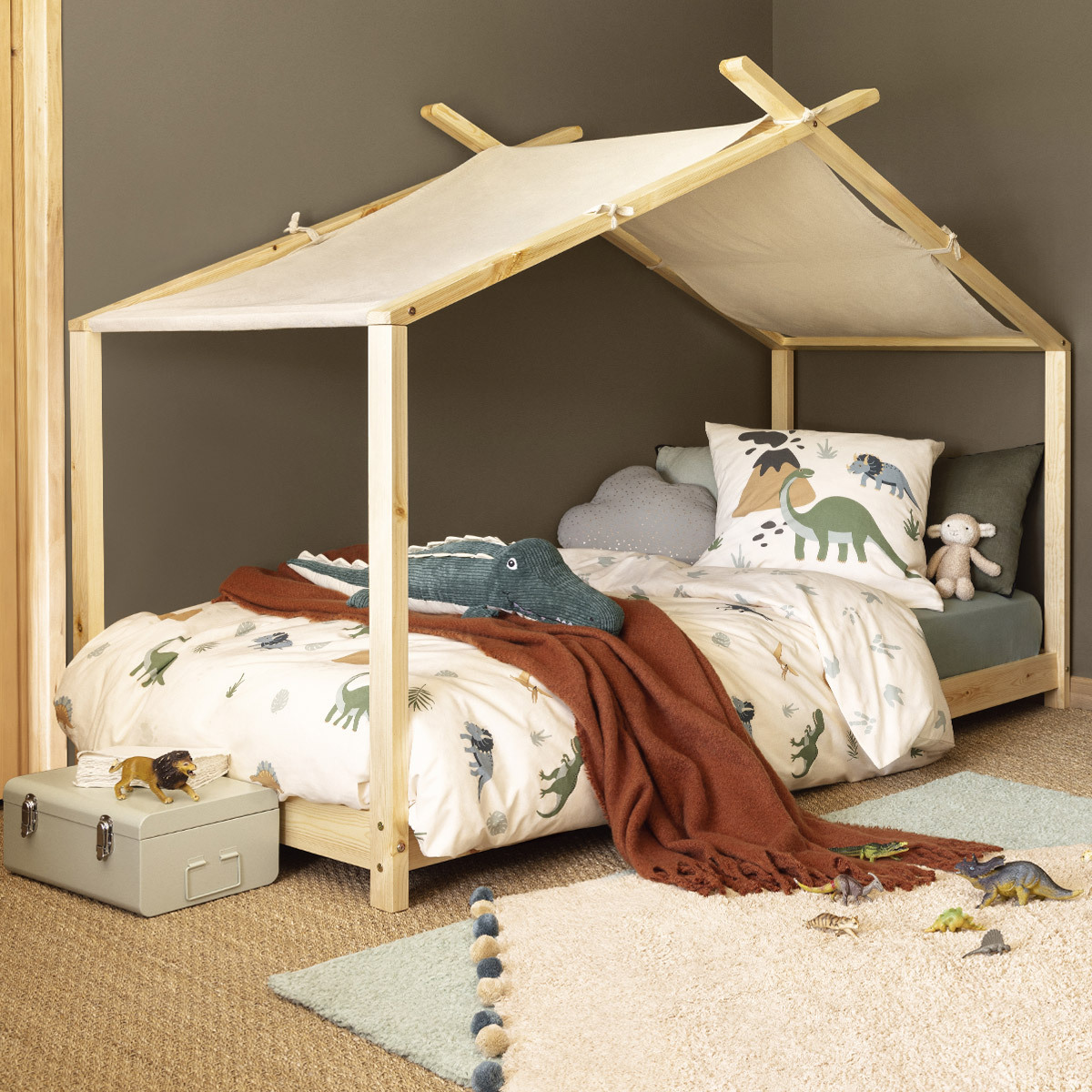 Kids plush "Crocodile" Green, H.23 cm