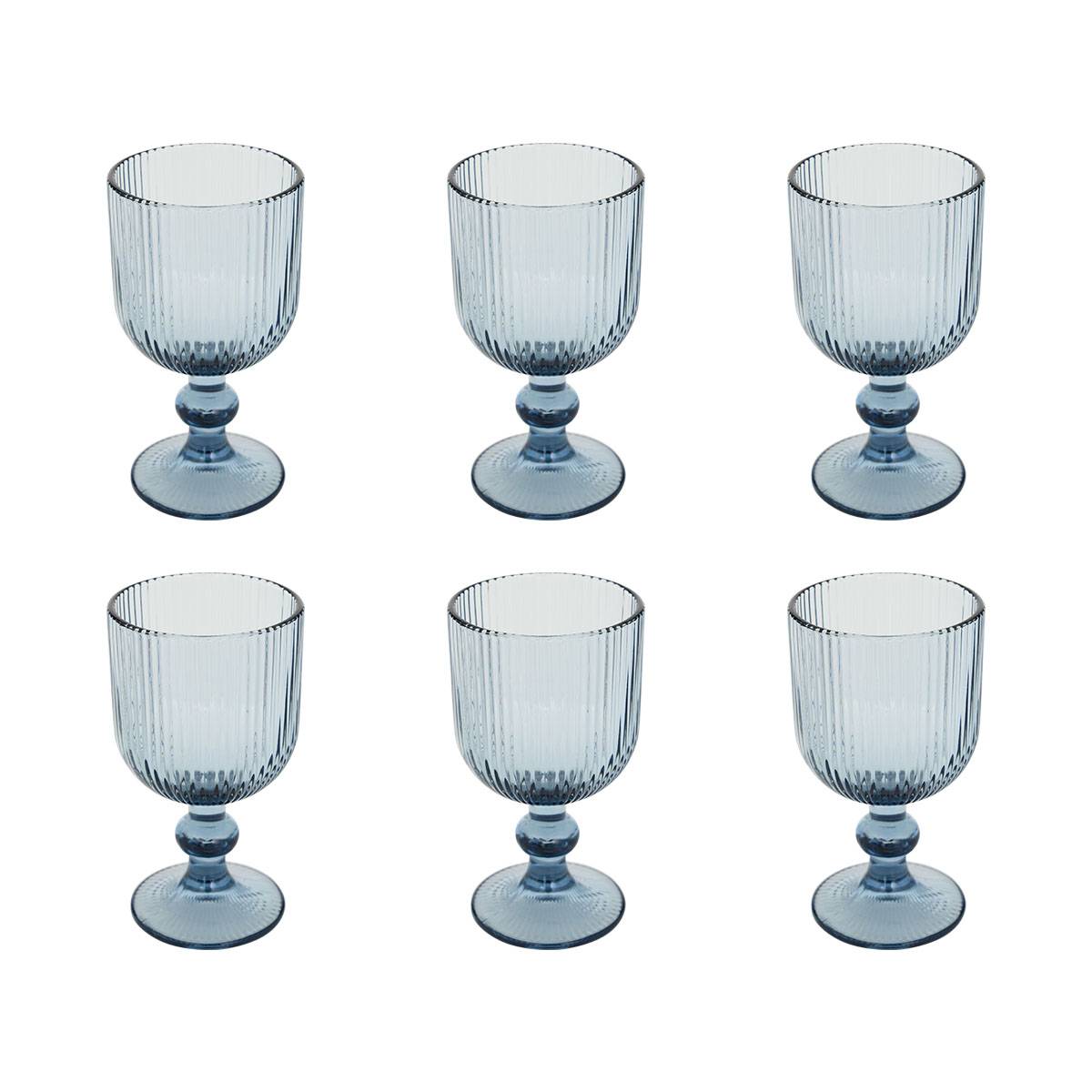 Wine glass "Ema" Glass, 250 ml, Blue