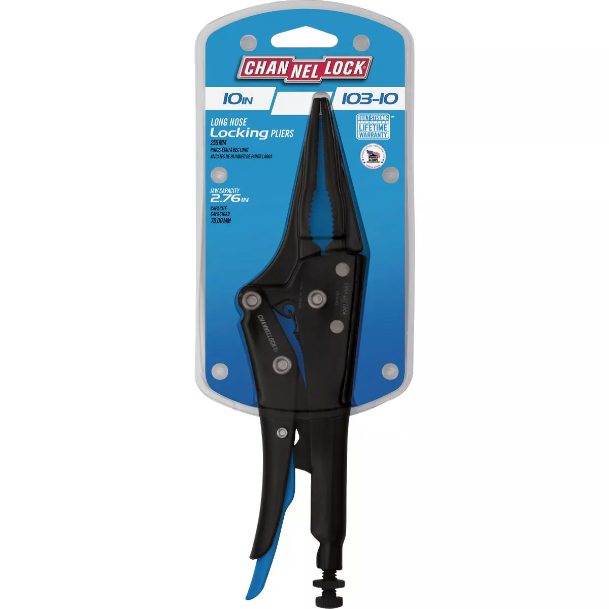 Channellock 10 In. Combination Long Nose Locking Pliers
