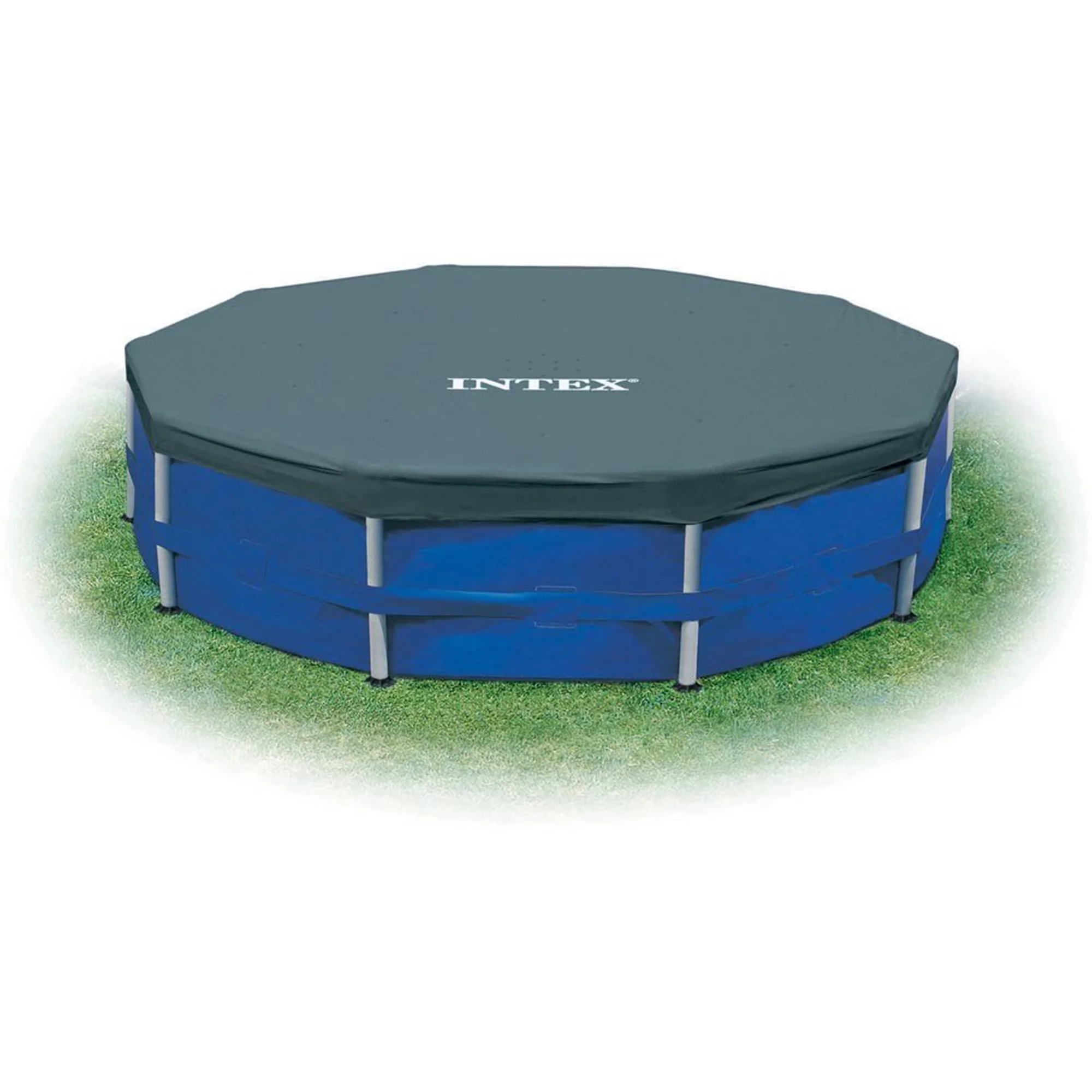 INTEX Round Metal Frame 8ft x 20in Above Ground Swimming Pool Set, Blue - Image 13