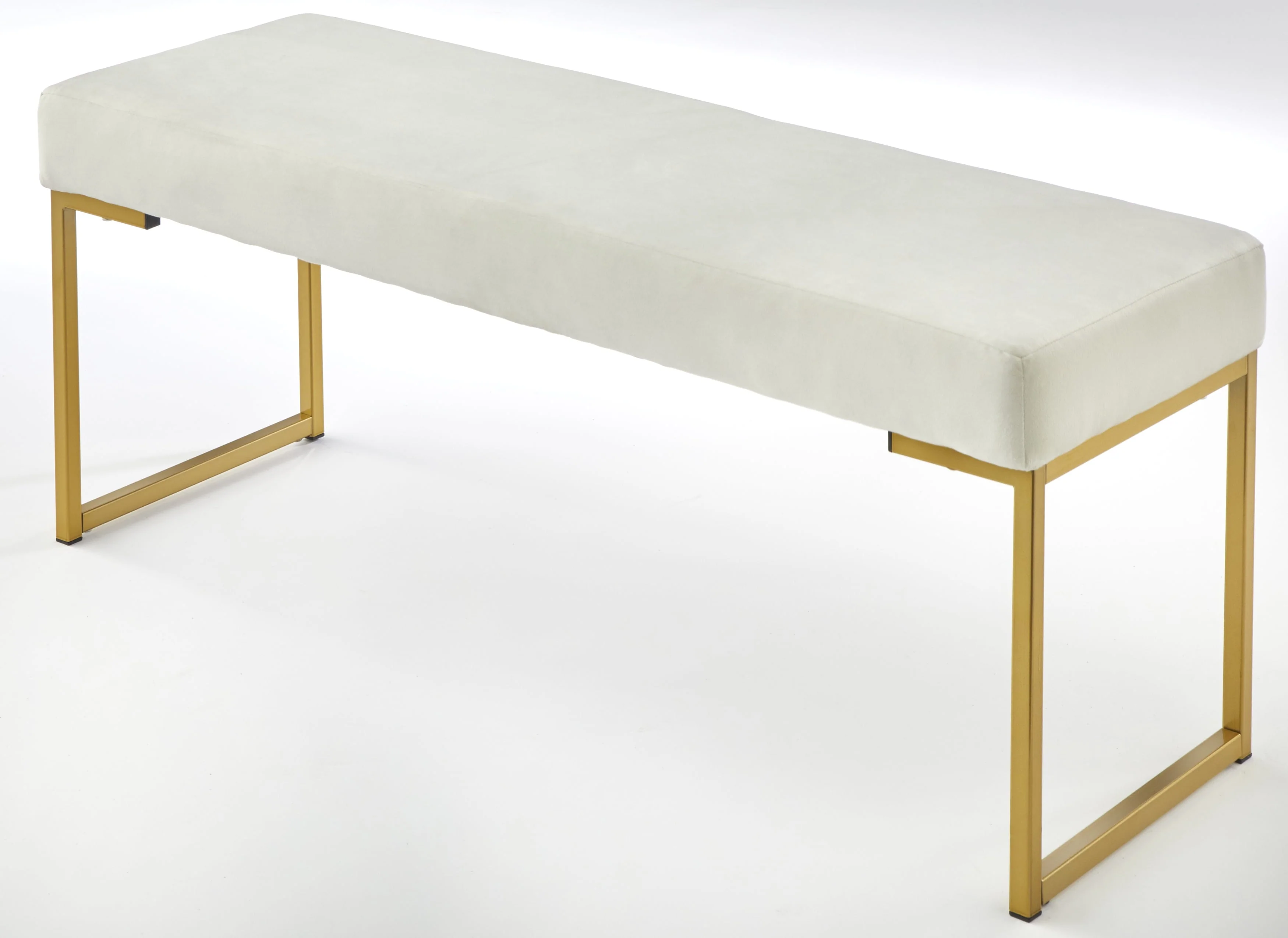 TMS Delarue Upholstered Bench, White Velvet - Image 2