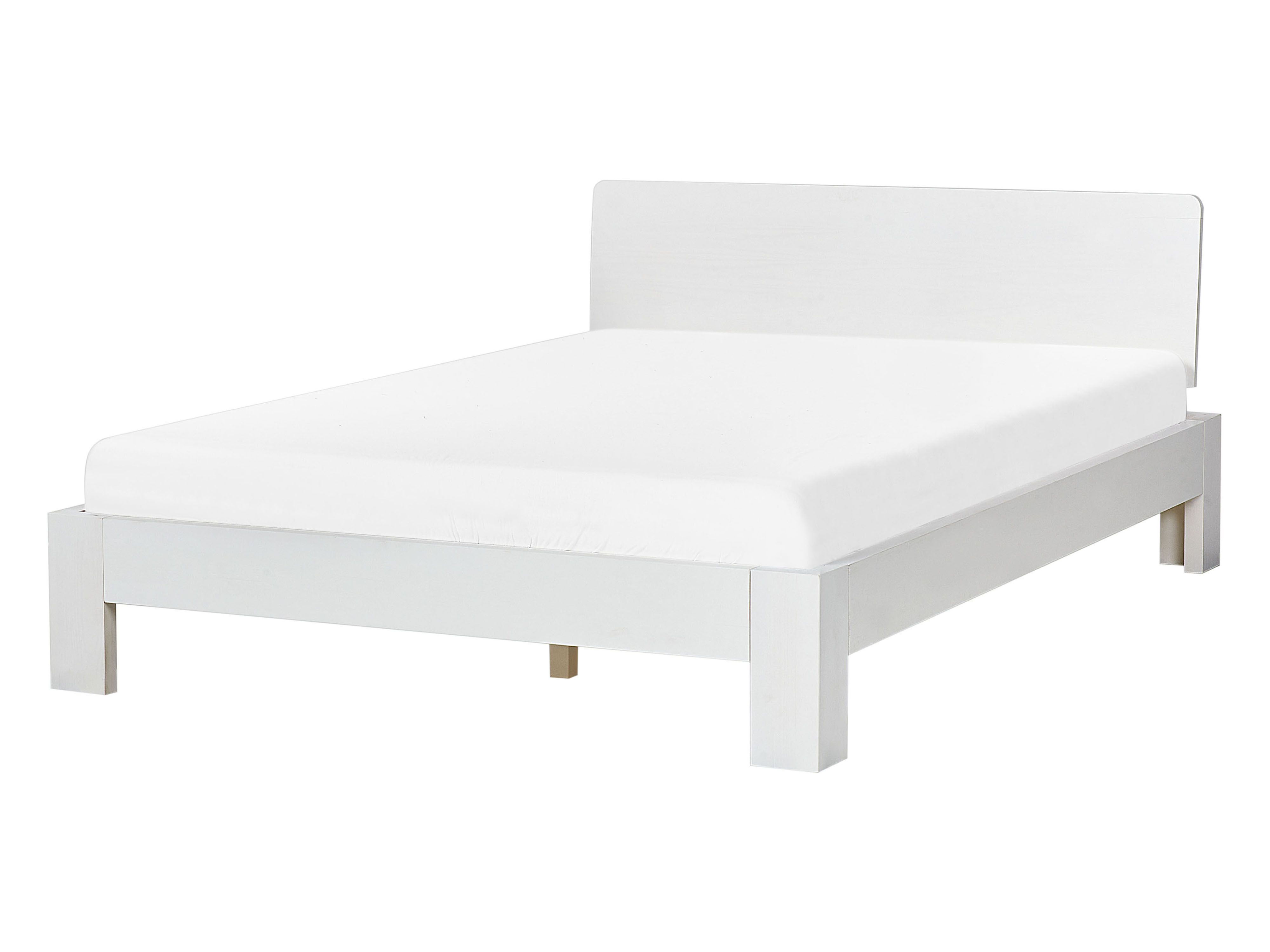 Bed Pine Wood ROYAN 140 x 200 cm (EU Double) White
