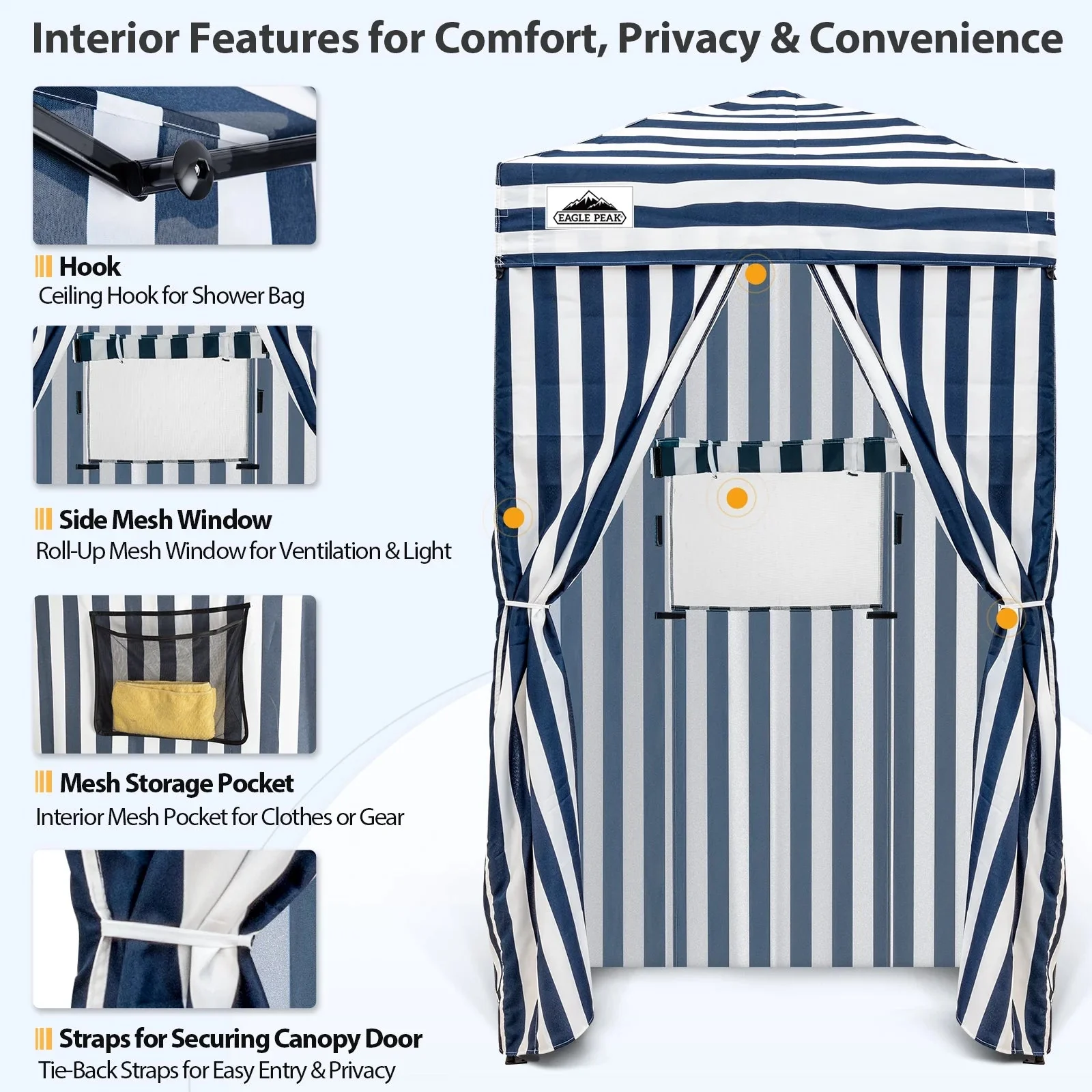 EAGLE PEAK Ultra Compact 4 ft x 4 ft Pop-Up Changing Room Canopy - Flex - Image 25 EAGLE PEAK Ultra Compact 4 ft x 4 ft Pop-Up Changing Room Canopy - Flex - Image 25