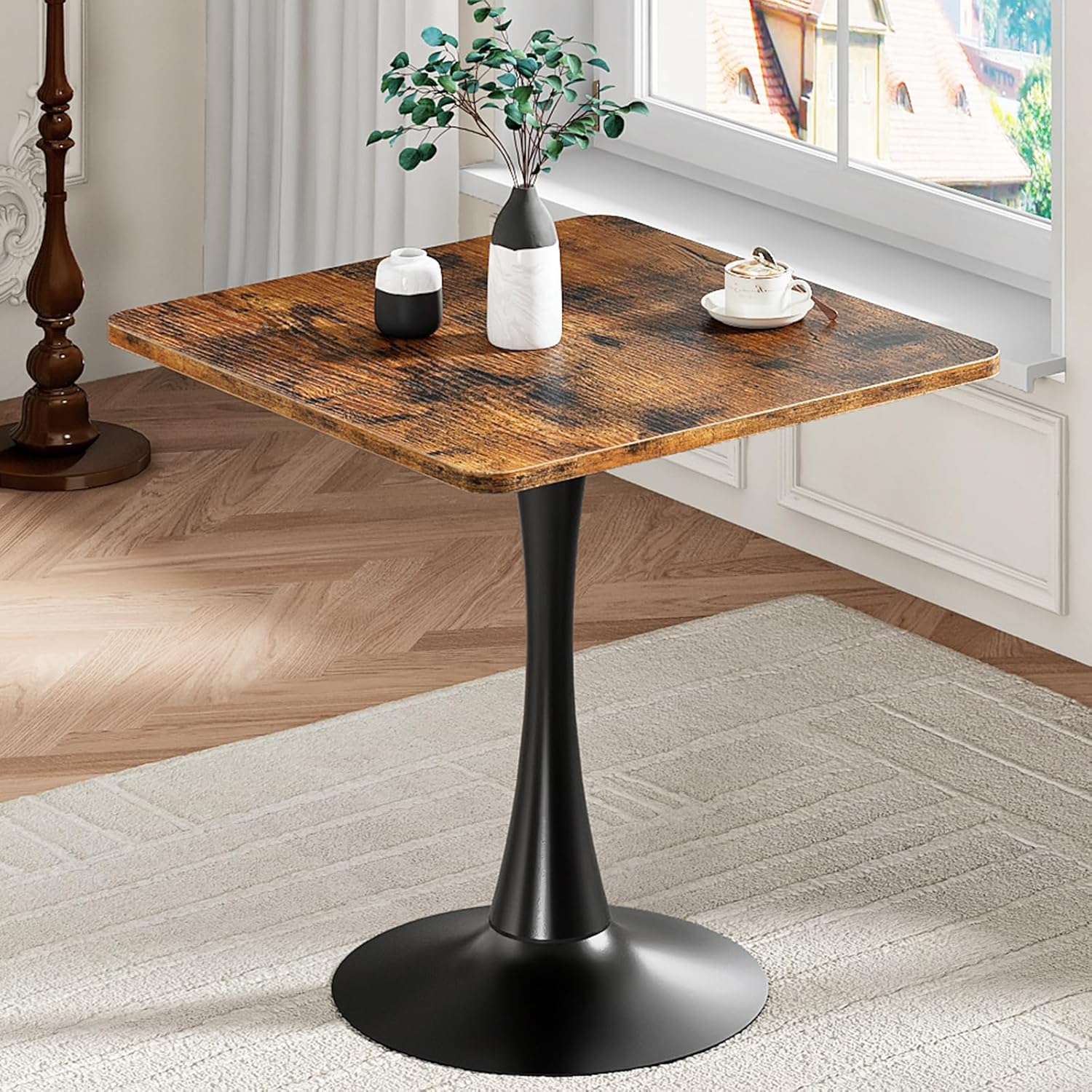 HOOBRO Dining Table, Square Dining Table for 2, 27.6
