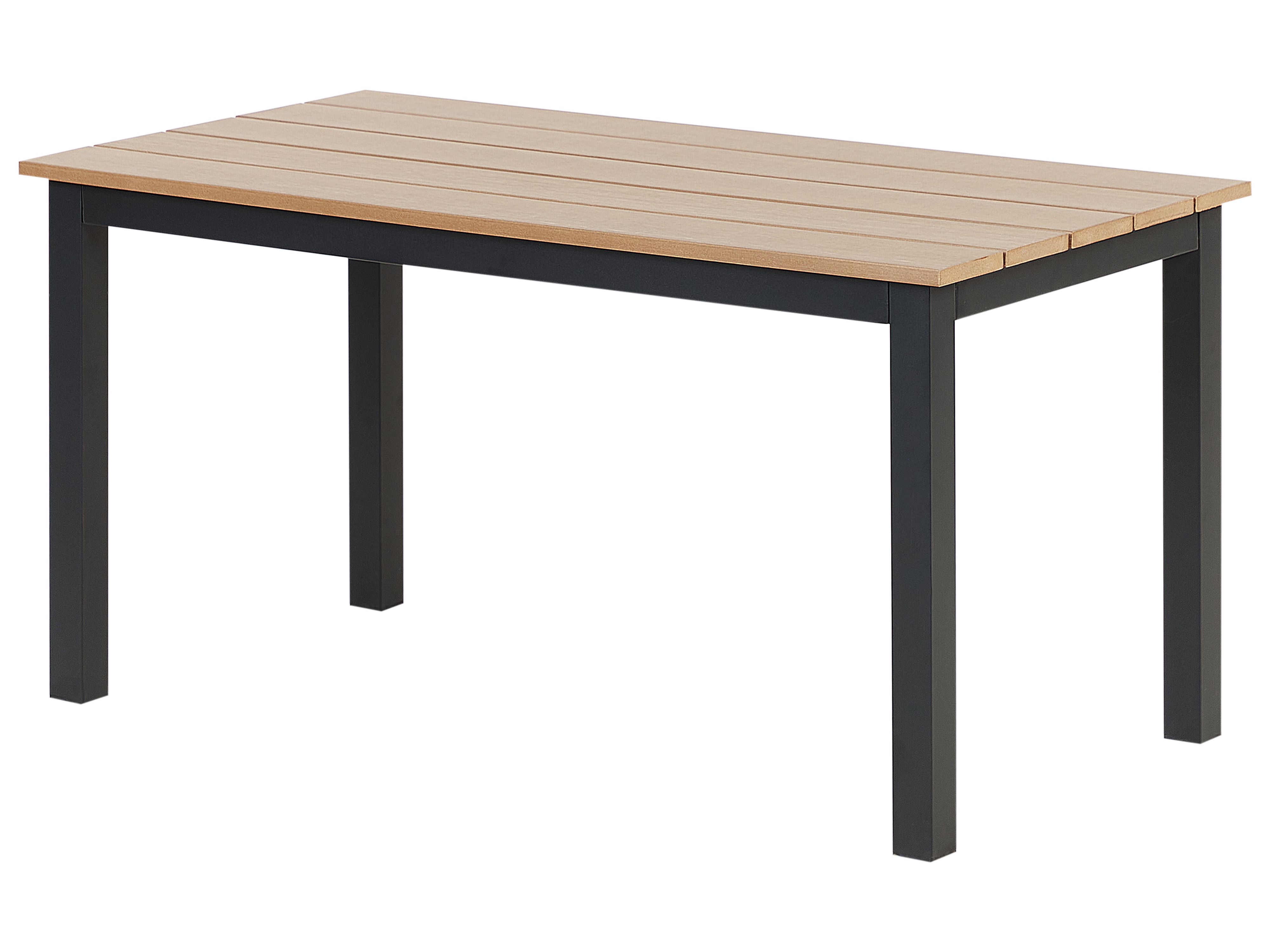 Garden Dining Table MESSINA 100 cm 52 cm Black