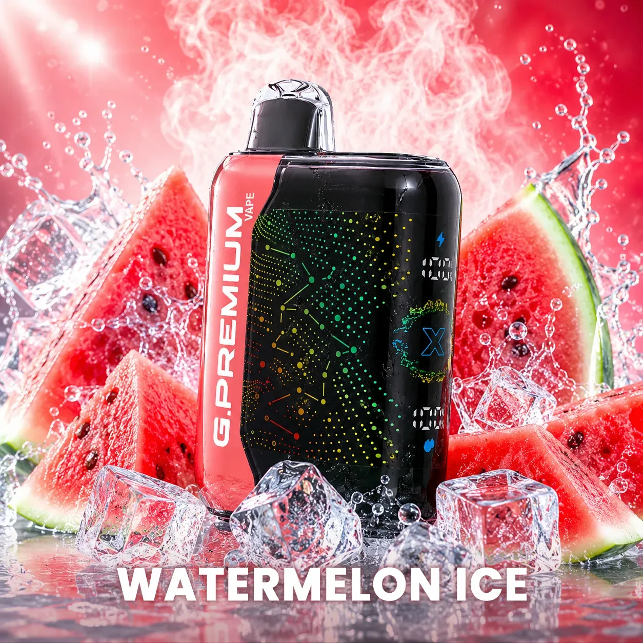 GEEK BAR PREMIUM 60 000 puffów – wariant Watermelon Ice; 10 smaków, Dual Mesh, 28 ml, 800 mAh