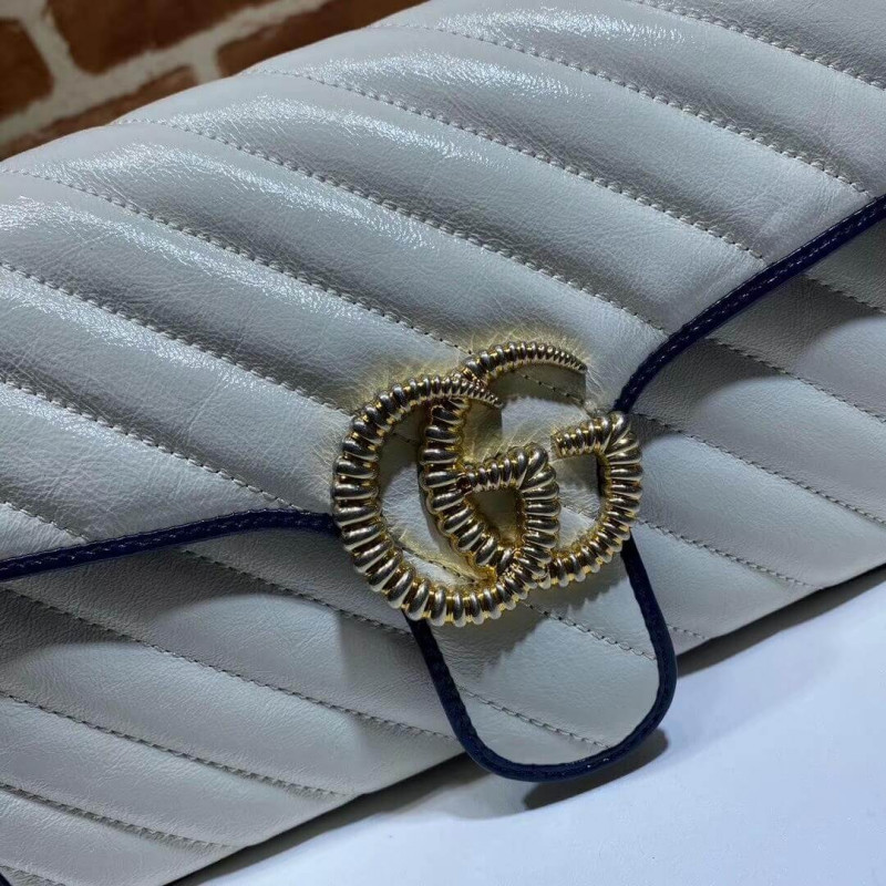 Replica Gucci Gg Marmont Small Shoulder Bag 443497 White1:1High-quality replica