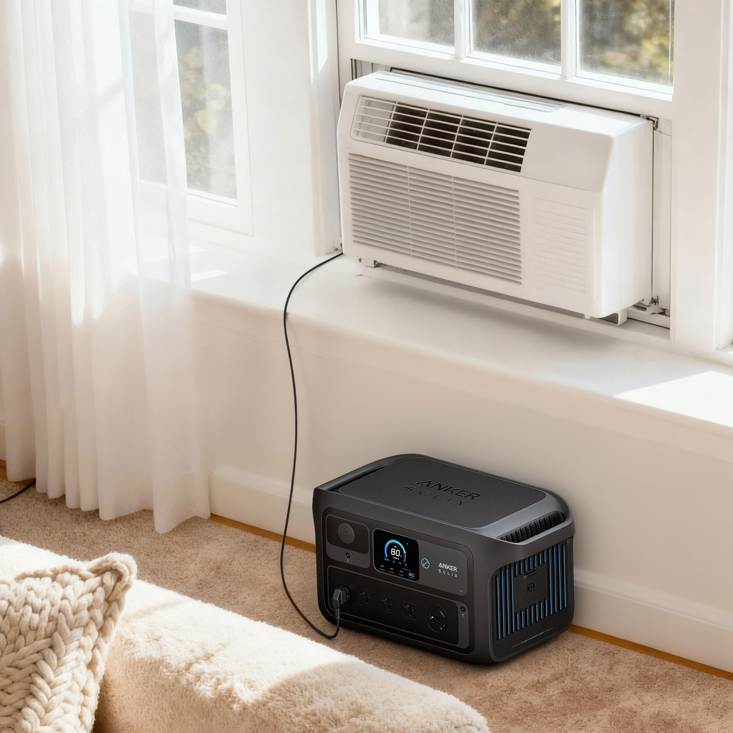 Anker SOLIX C2000X Gen 2 Portable Power Station with 400W Solar Panel - Image 5