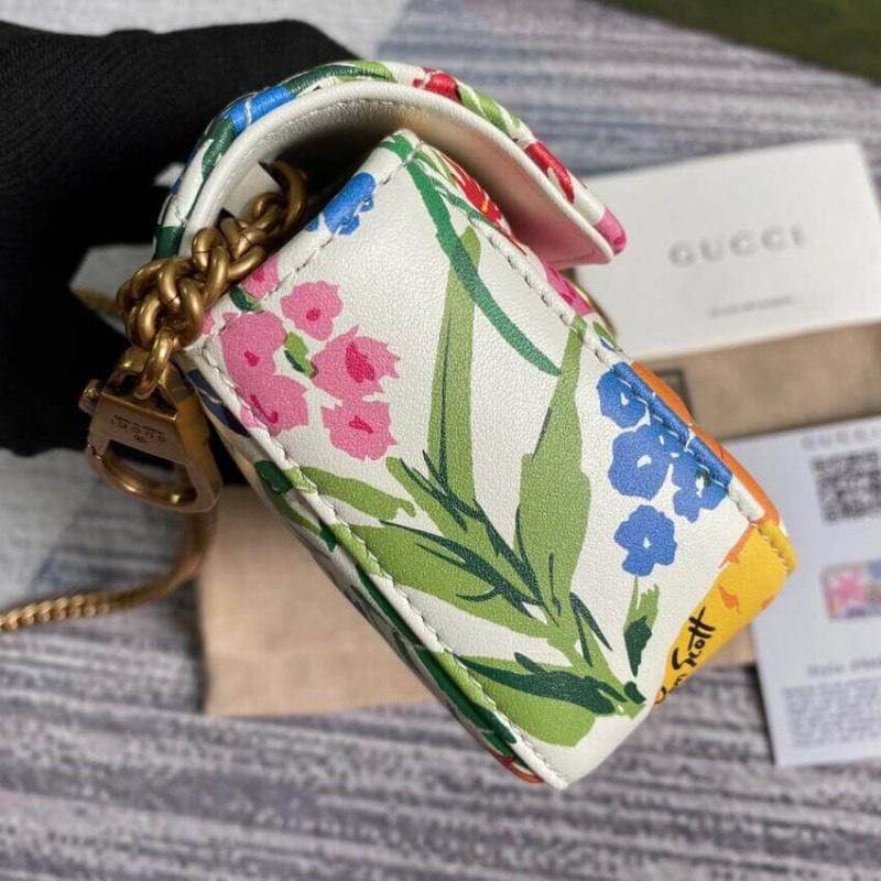Replica Gucci Ken Scott Print Gg Marmont Super Mini Bag 4764331:1High-quality replica