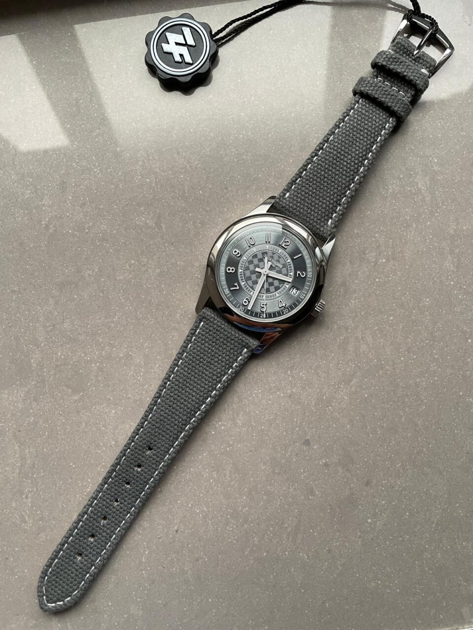 Replica PATEK PHILIPPE Calatrava 6007A-001 SS ZF 1:1 Best Edition Grey Dial on Grey Leather Strap A324CS - Top club