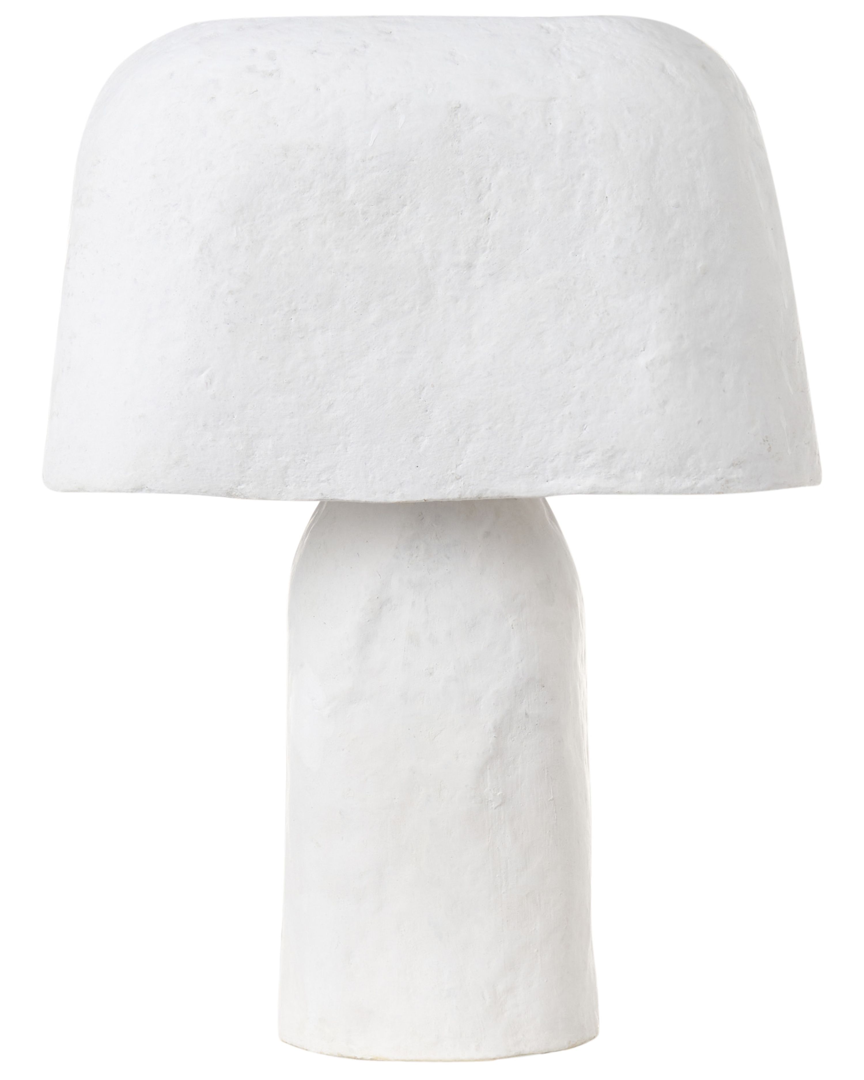 Table Lamp CARRASCO Papier-Mâché White