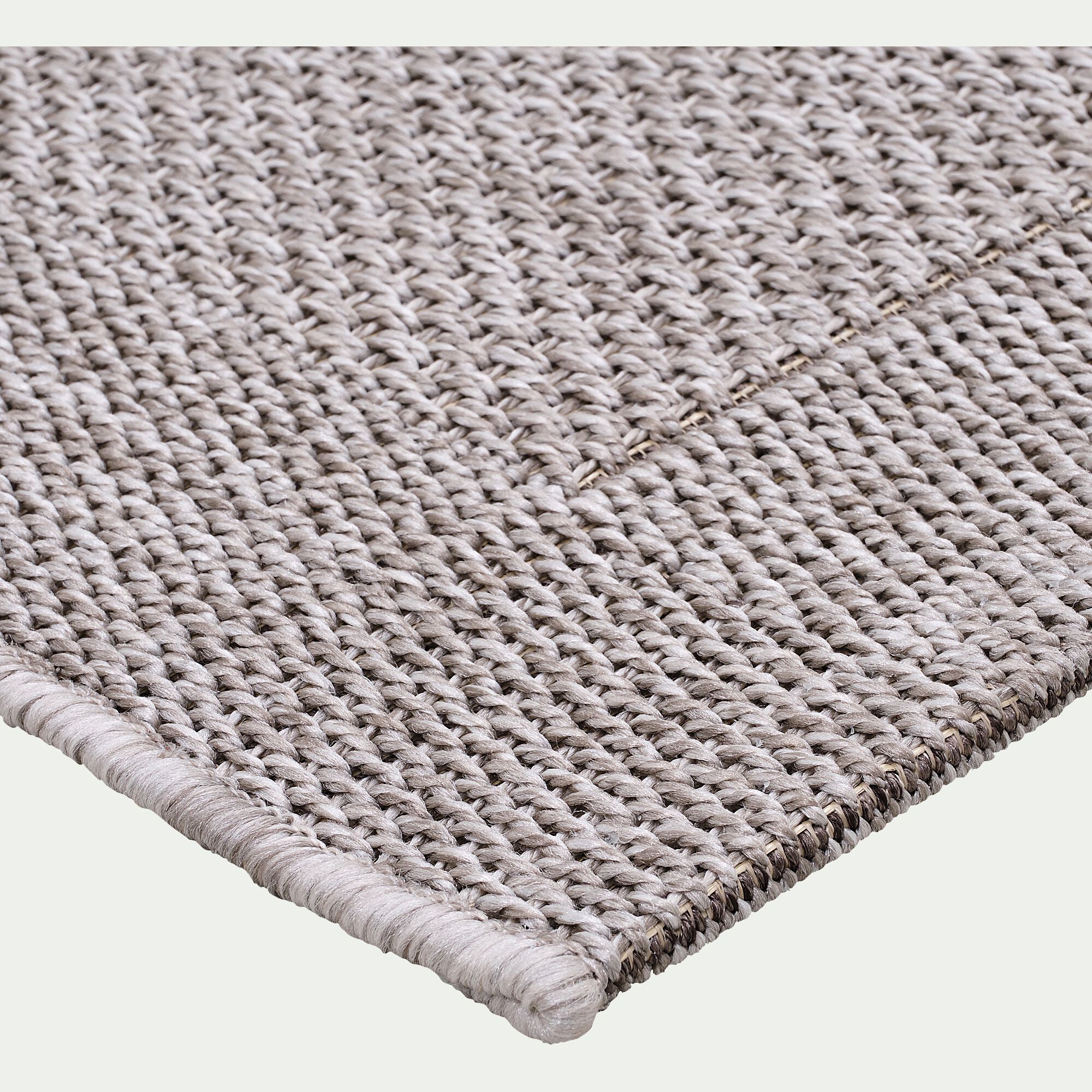KELLY - Tapis intérieur et extérieur - gris 60x110cm