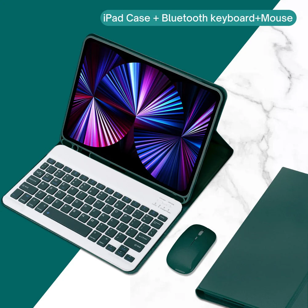 PU Leather iPad Case with Stand and Keyboard - Wholesale & Influencer