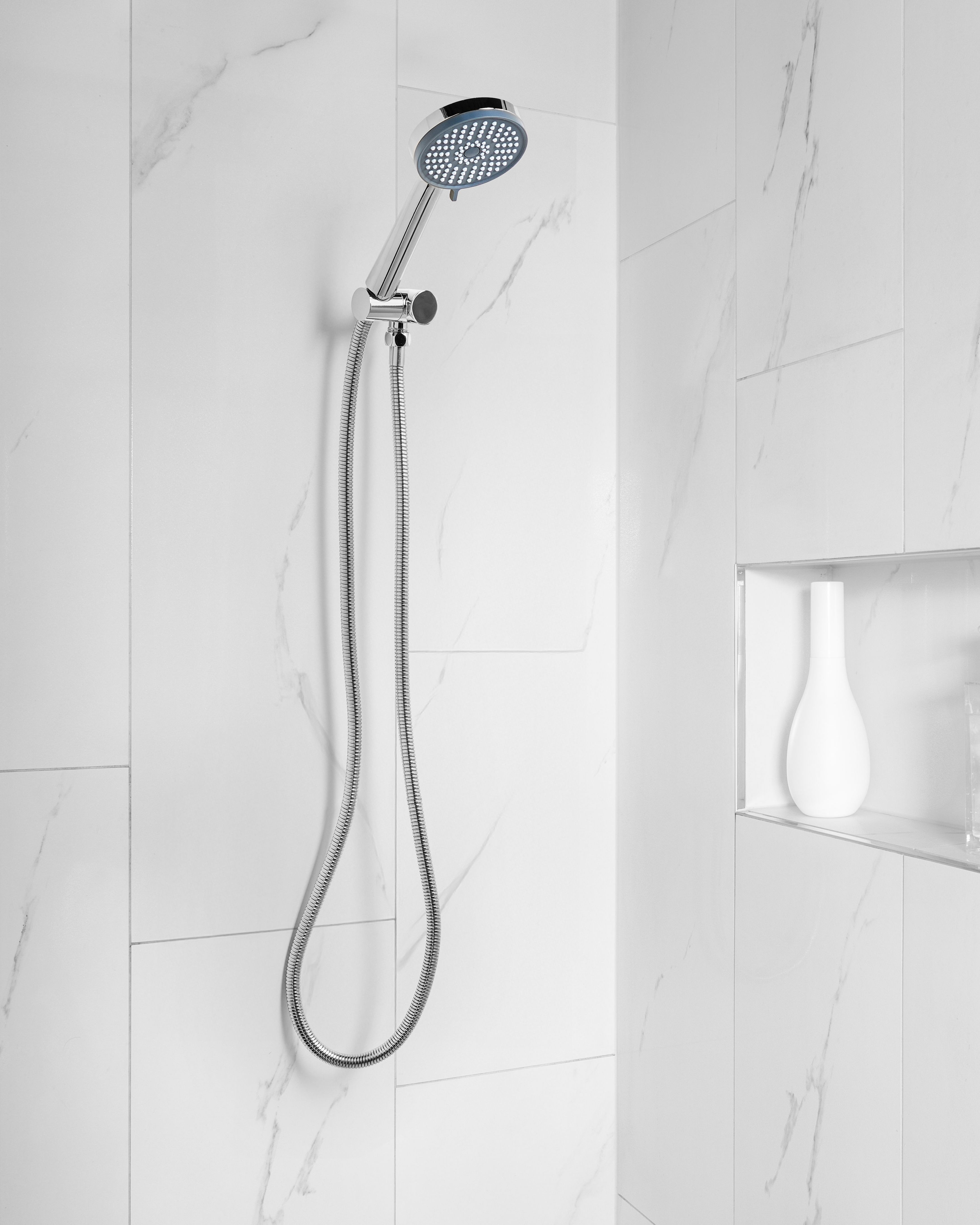Shower Head and Hose Kit SURIPA 3-function Silver