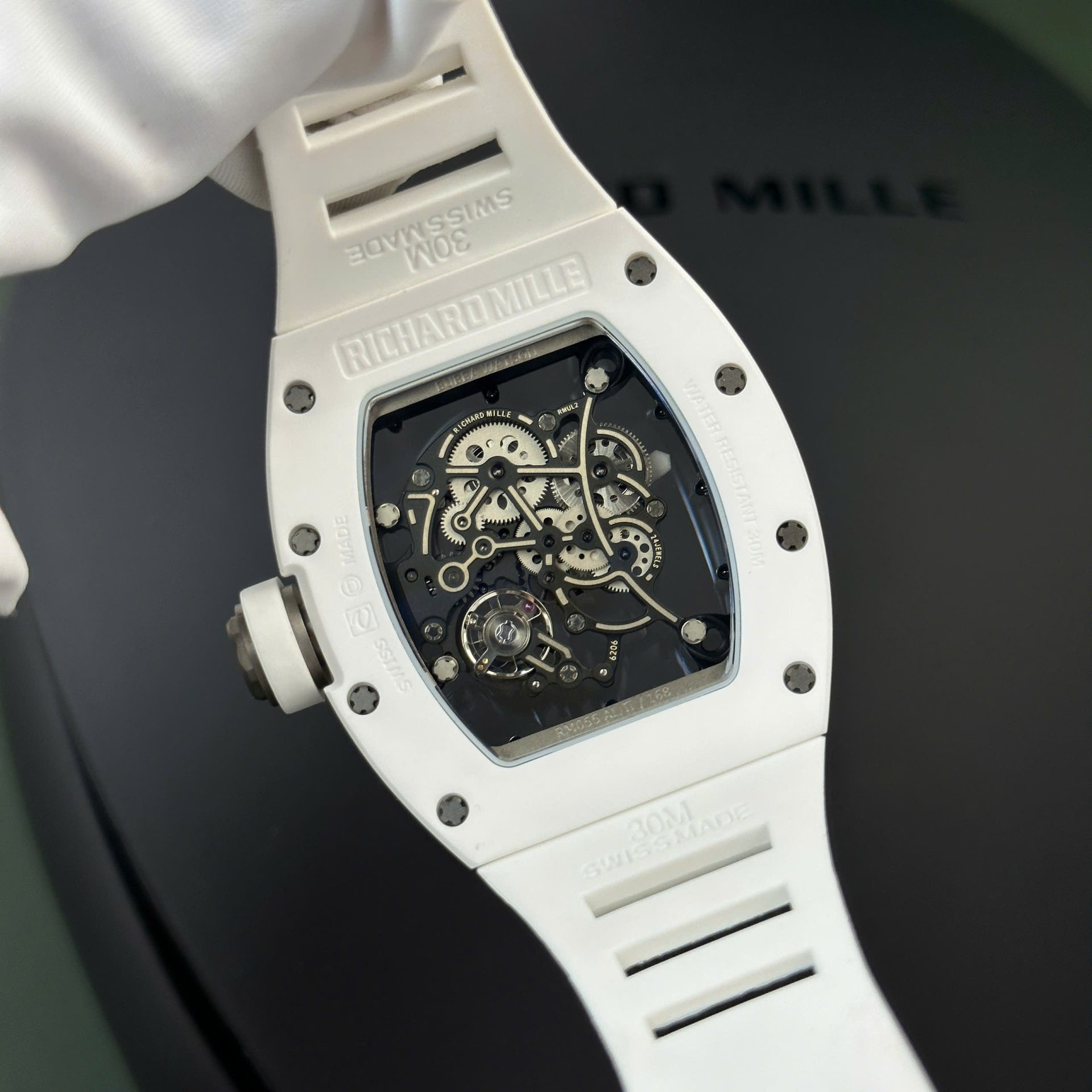 Richard Mille RM055 Bubba Watson Best Replica Watch White Ceramic BBR Factory 42,7 49,7 - Top club