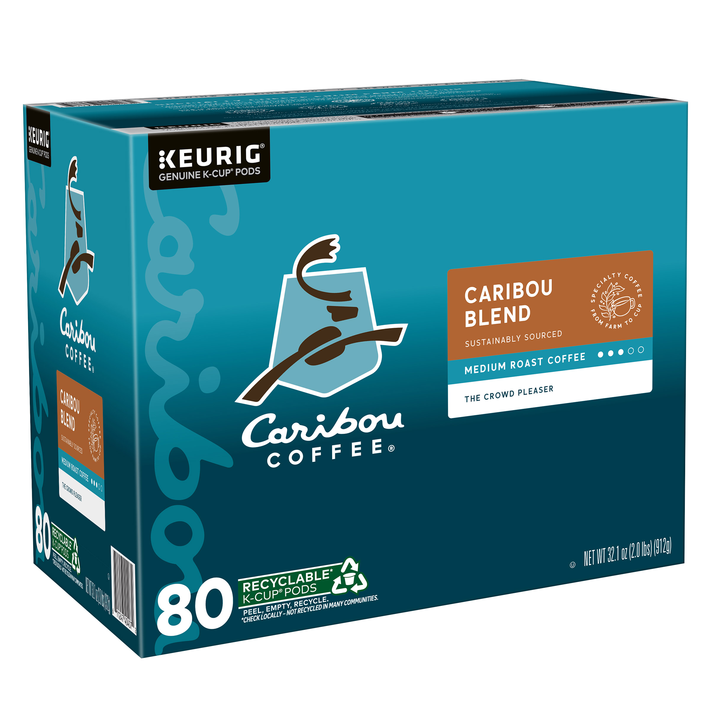 Caribou Coffee Caribou Blend K-Cup Pod, 80-count - Image 2