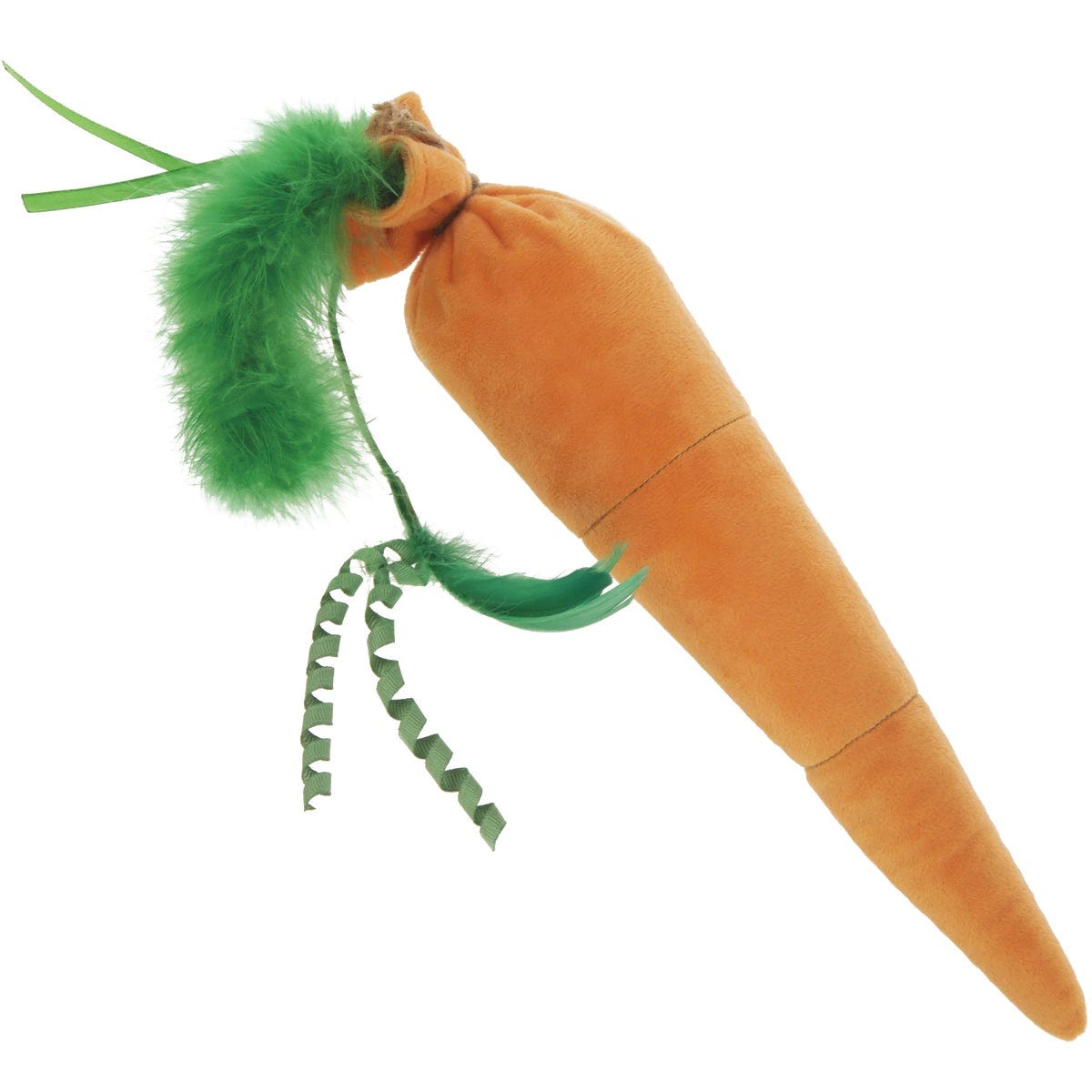 SmartyKat Kolossal Karrot Plush Catnip Kicker Cat Toy