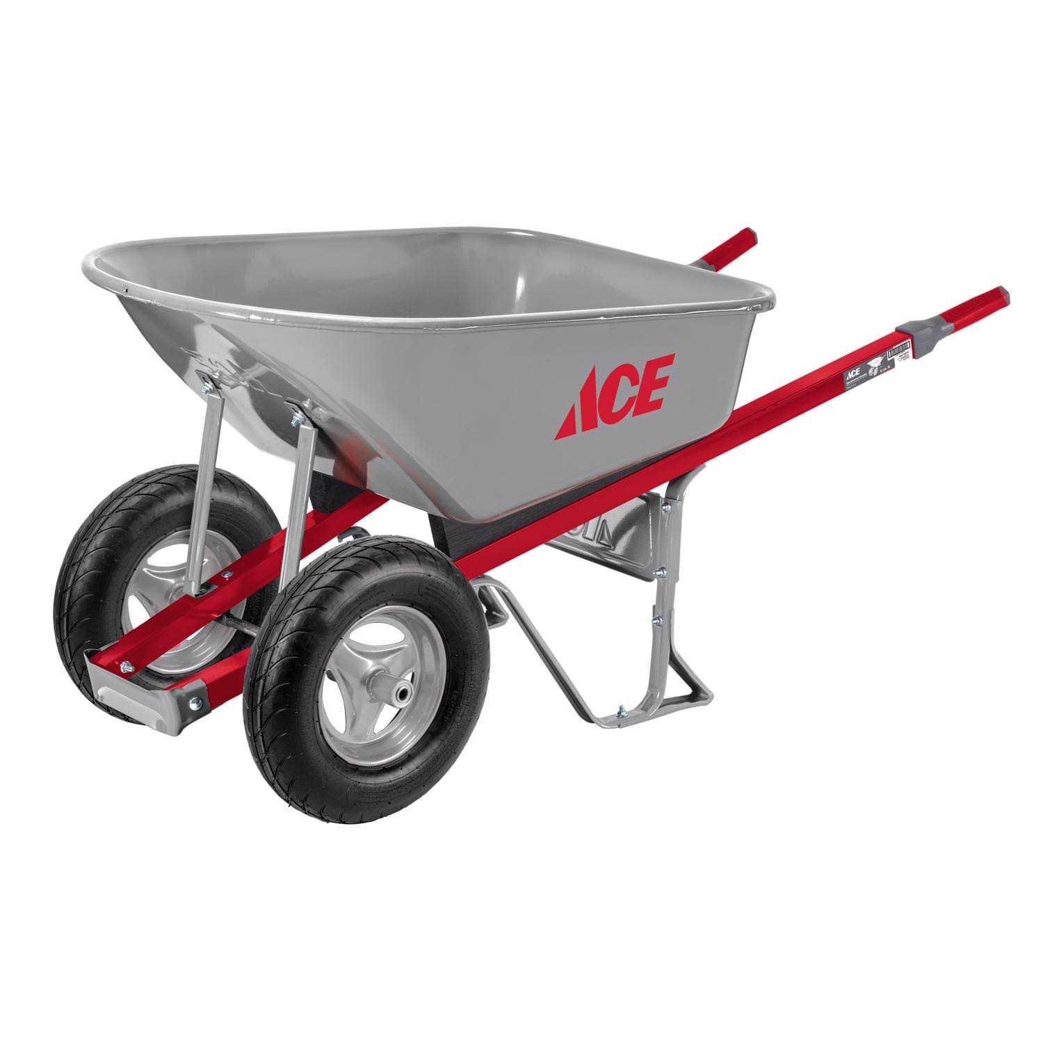 Ace Steel Contractor Wheelbarrow - 6 Cubic Foot - Image 3 Ace Steel Contractor Wheelbarrow - 6 Cubic Foot - Image 3