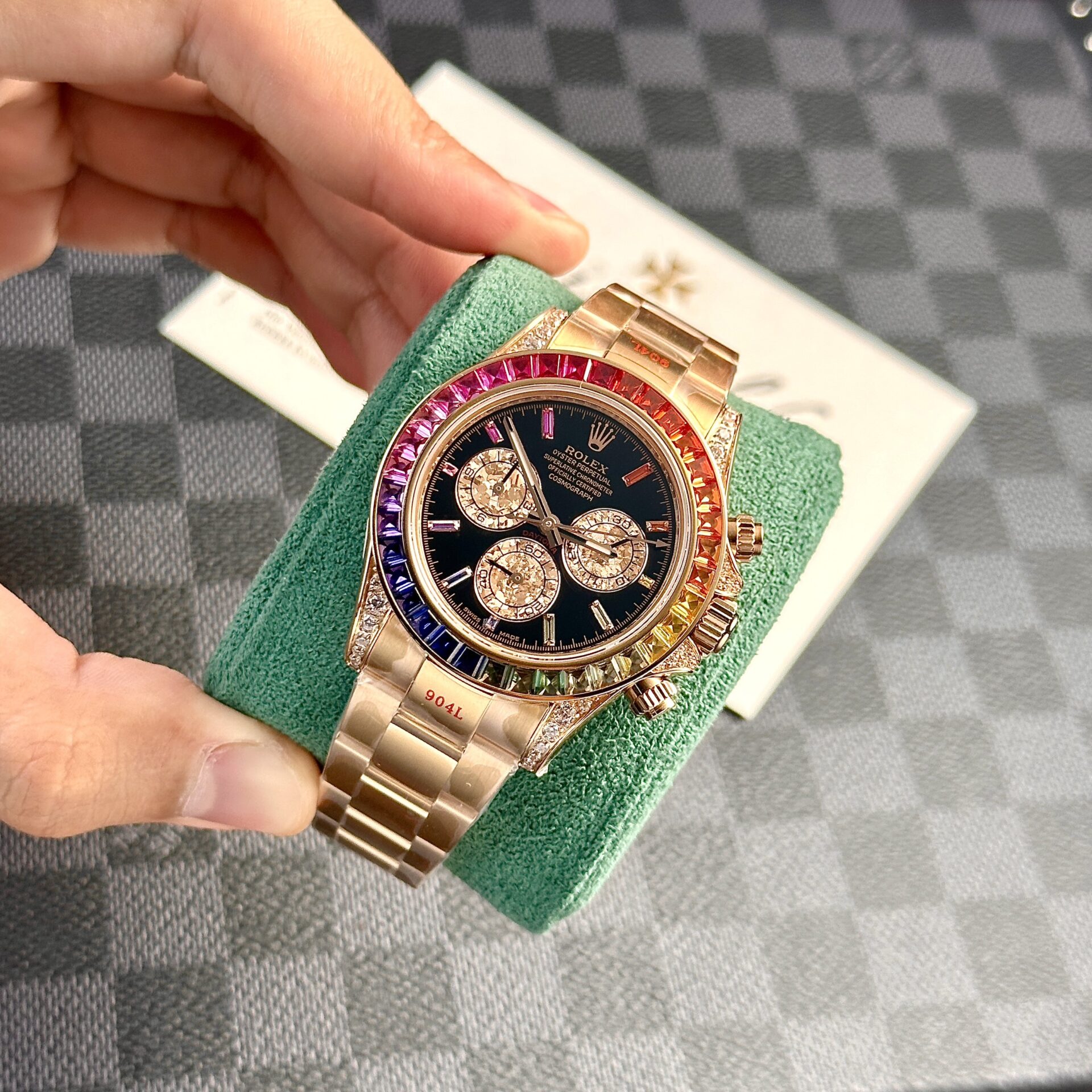 Rolex Replica 1:1 Watch Cosmograph Daytona Black Dial Noob Factory 40mm - Elite Watch Atelier