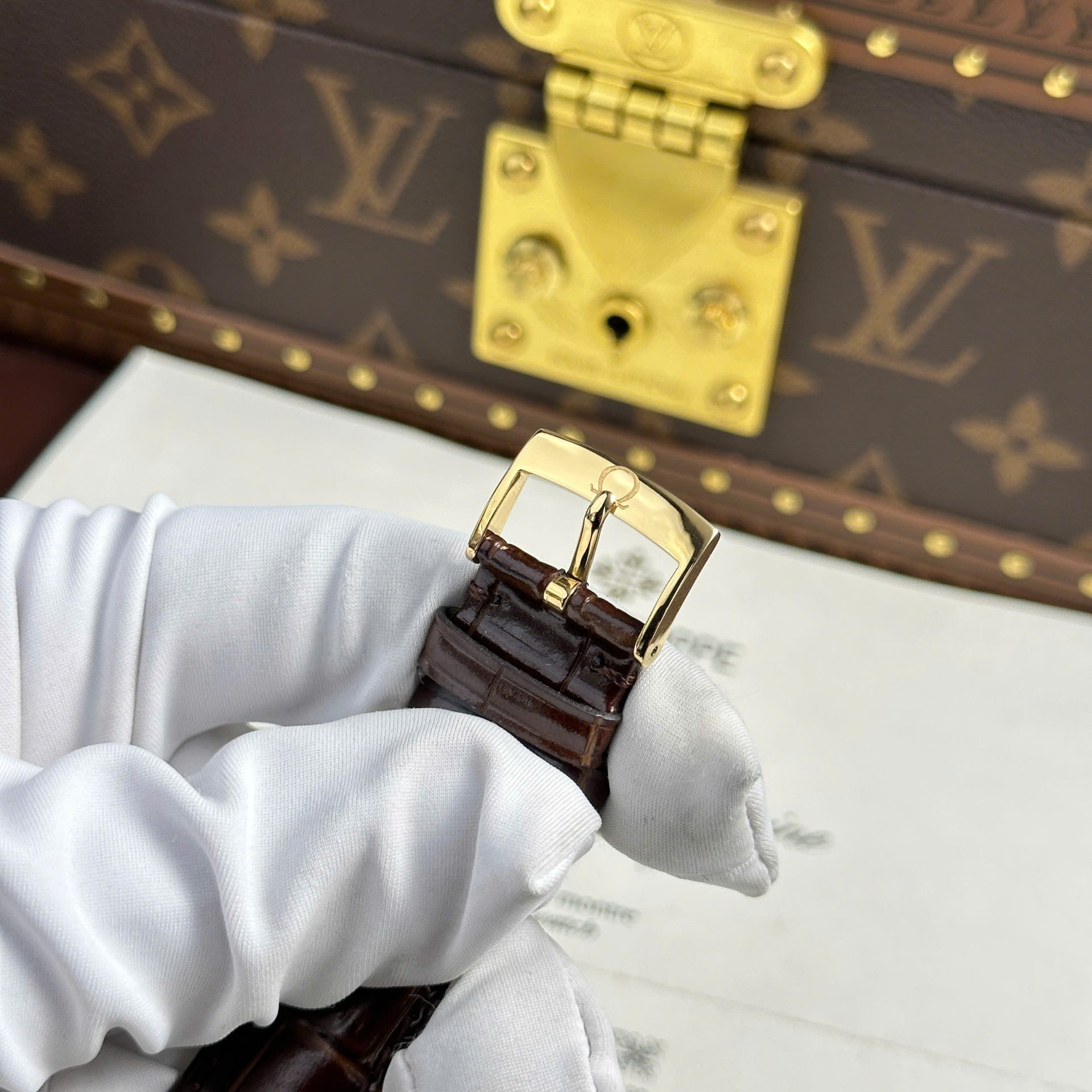 Omega De Ville Prestige Power Reserve Replica 11 Watch Leather Strap 39.5mm - Top club