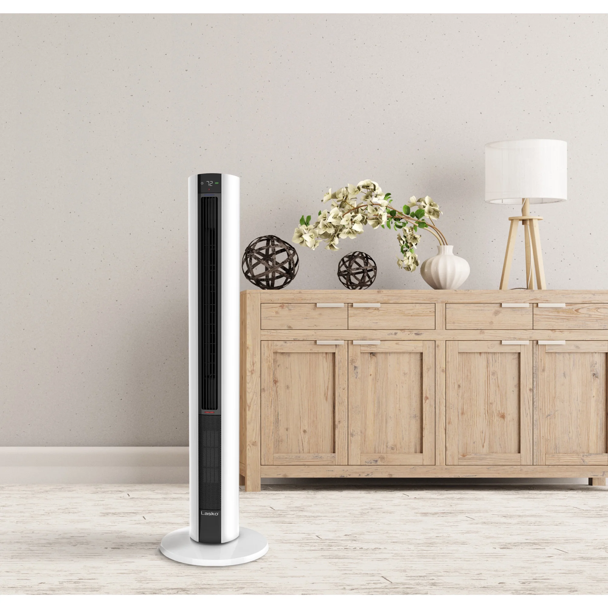 Lasko 42" 1500W All Season Tower Fan & Space Heater with Timer and Remote, White, FH500 - Image 17