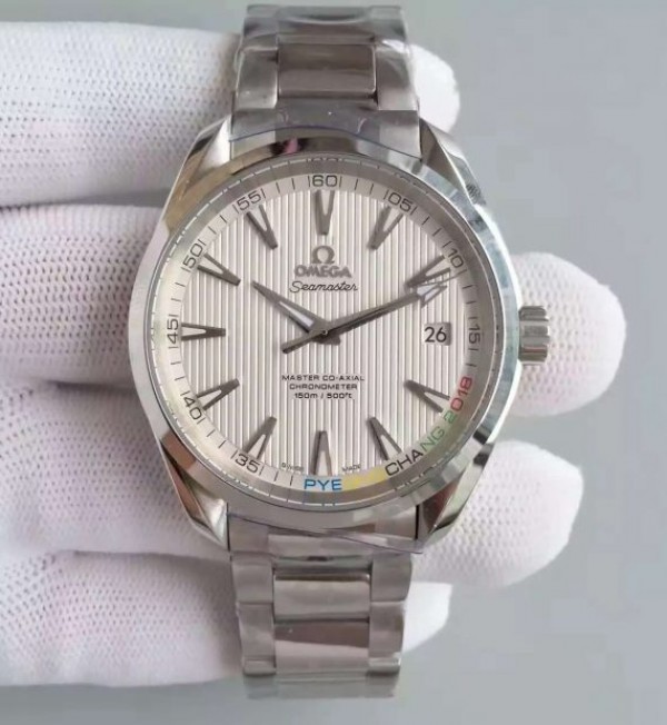 Replica Omega XF Seamaster CO-AXIAL Master PyeongChang 2018 White Dial SS Bracelet A8500 - Elite Watch Atelier