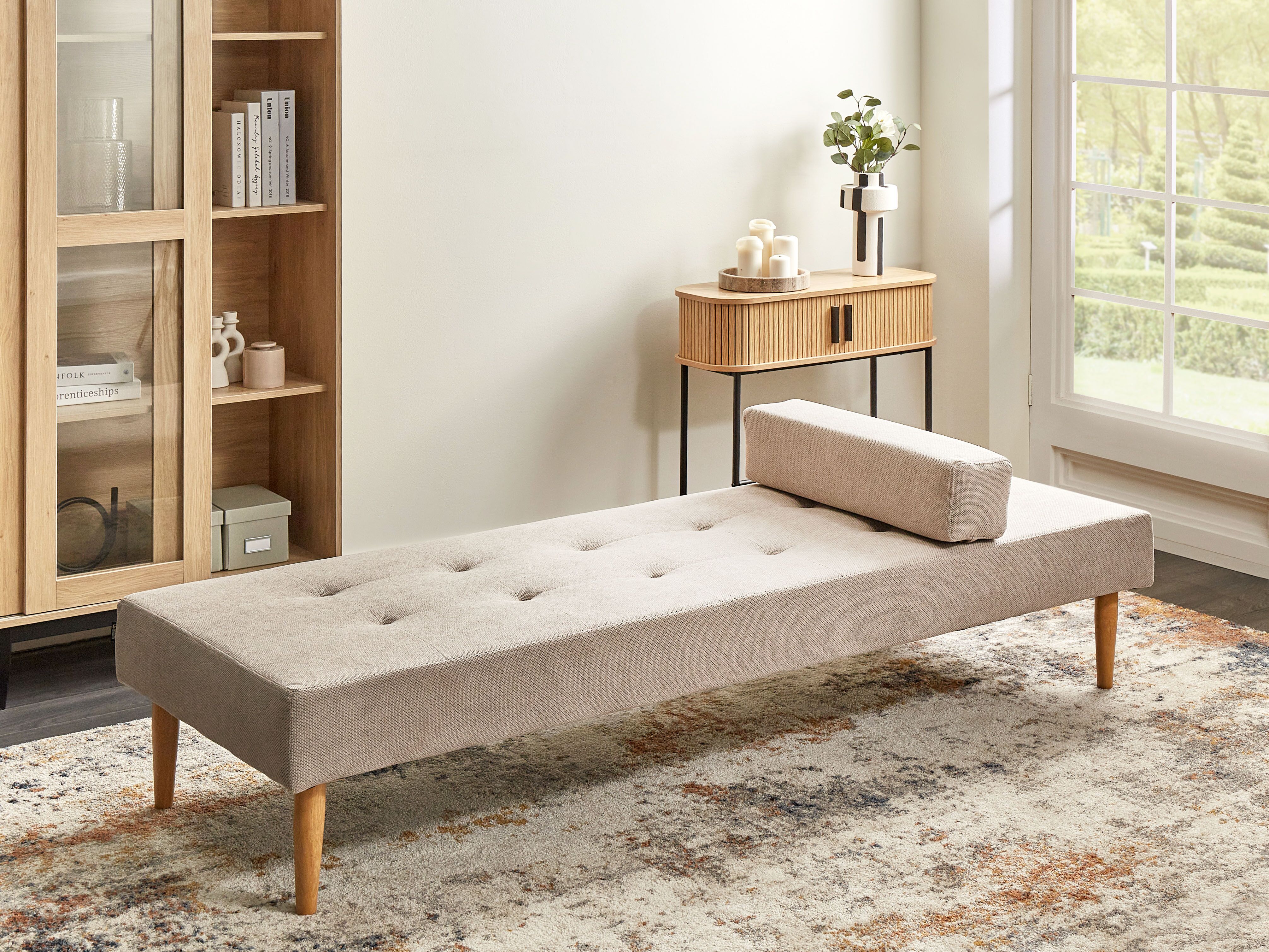 Chaise Longue NIORT Fabric Beige