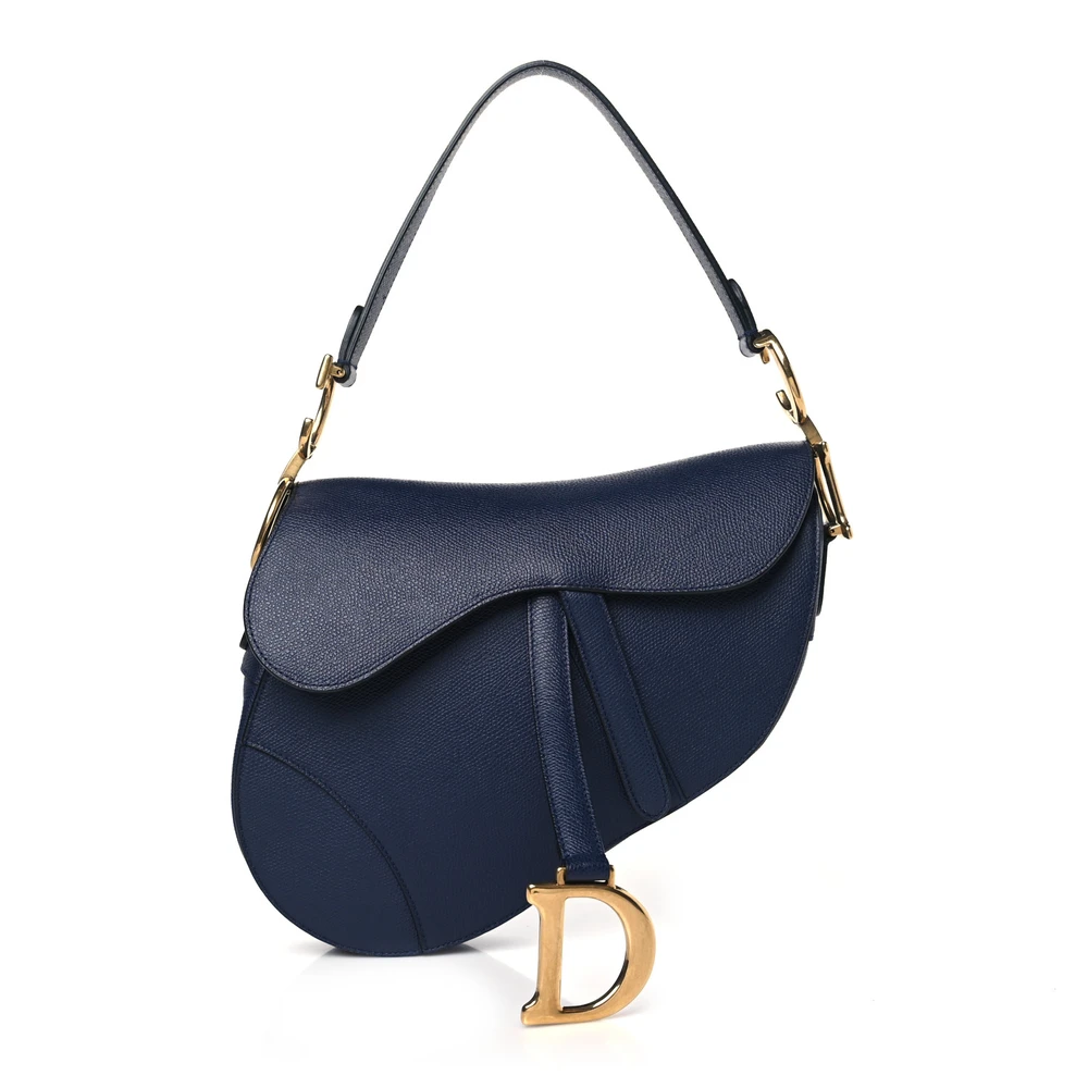 Superfake Dior Bag – Indigo Blue Grained Leather Saddle Edition