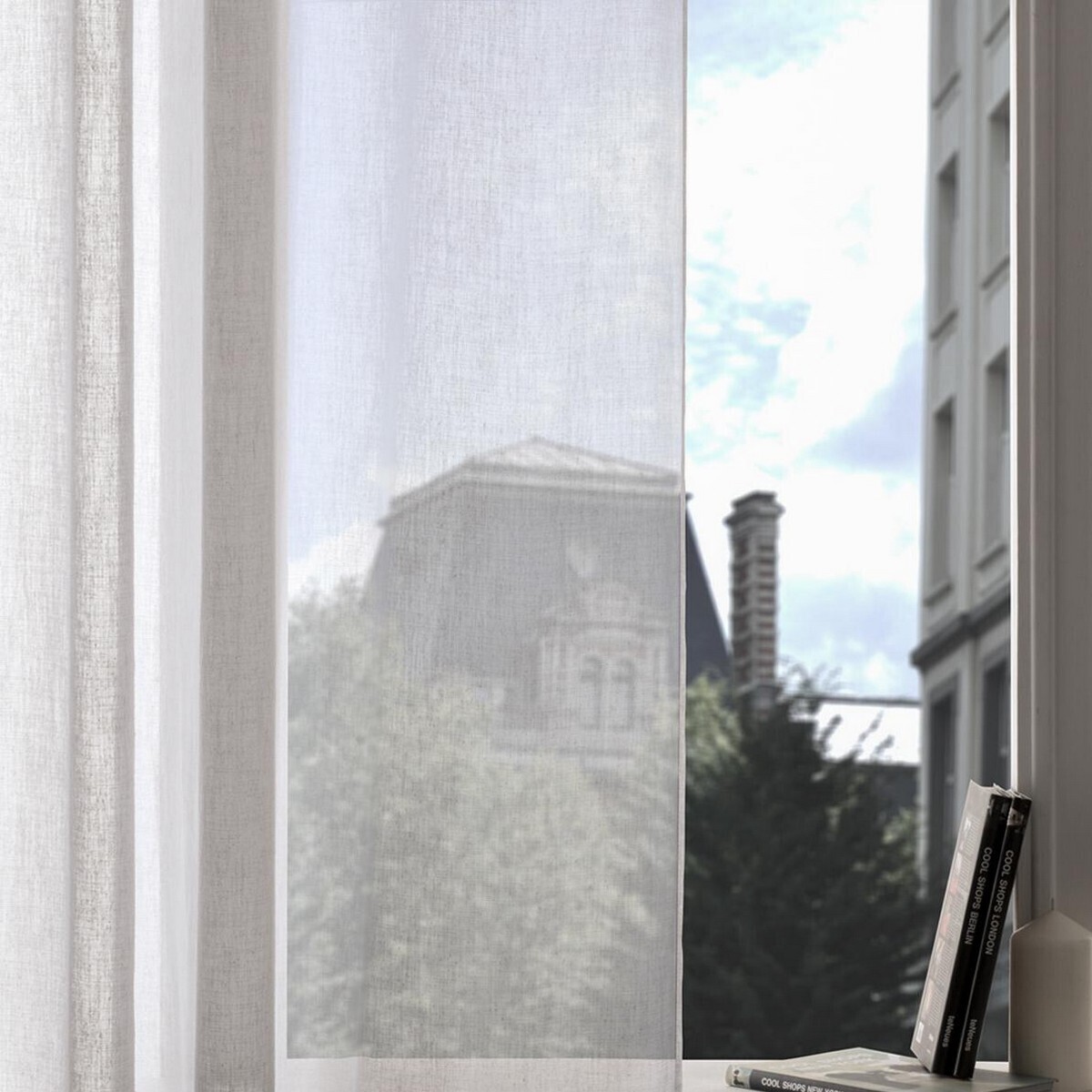 Sheer curtain "Fred" White, 140x240 cm