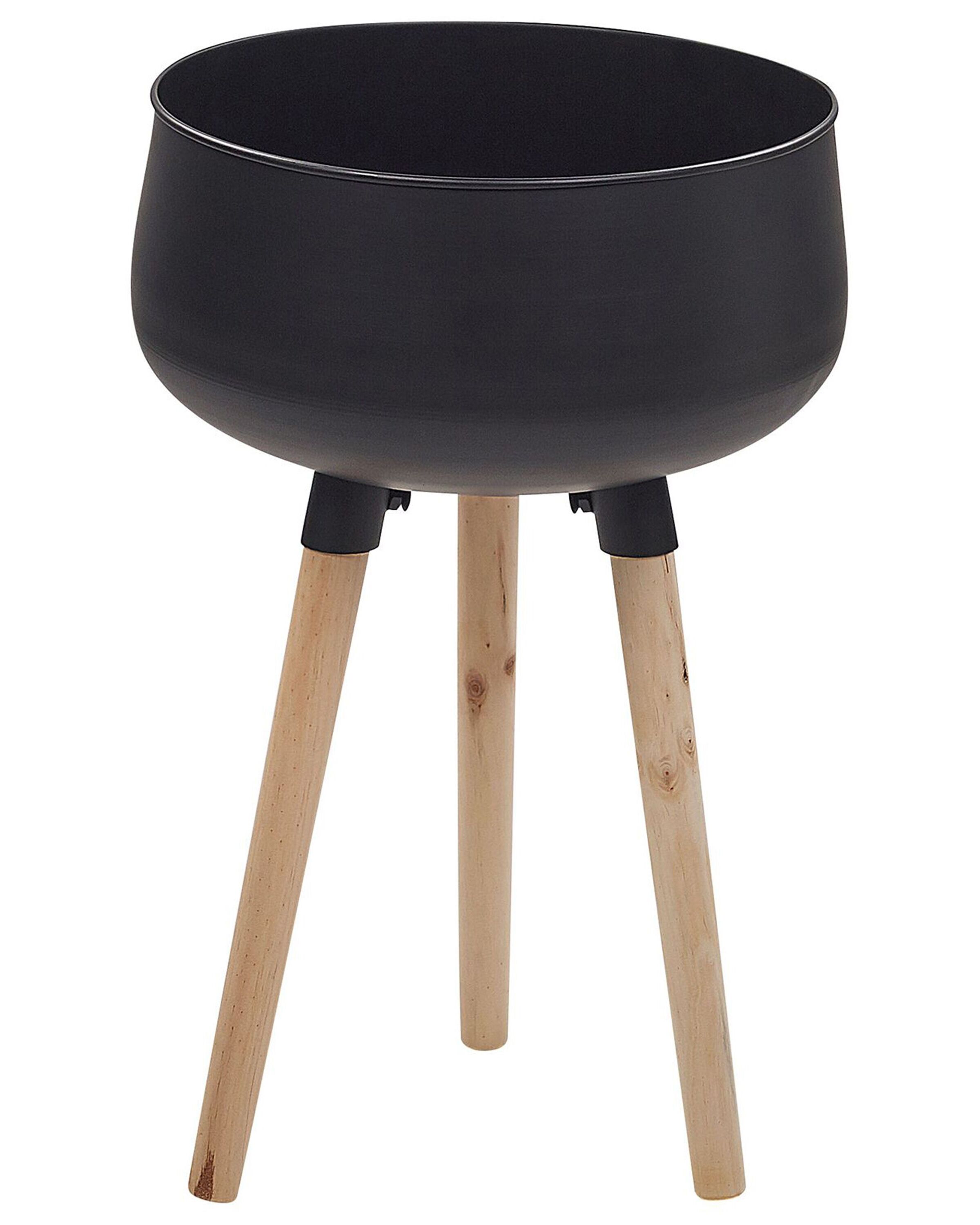 Elevated Plant Pot AGROS Metal 35 cm Black