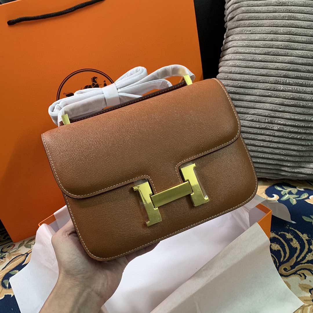 Replica Hermes Aaa-Constance Handbag 24Cm 19Cm Black/White/Pink1:1High-quality replica