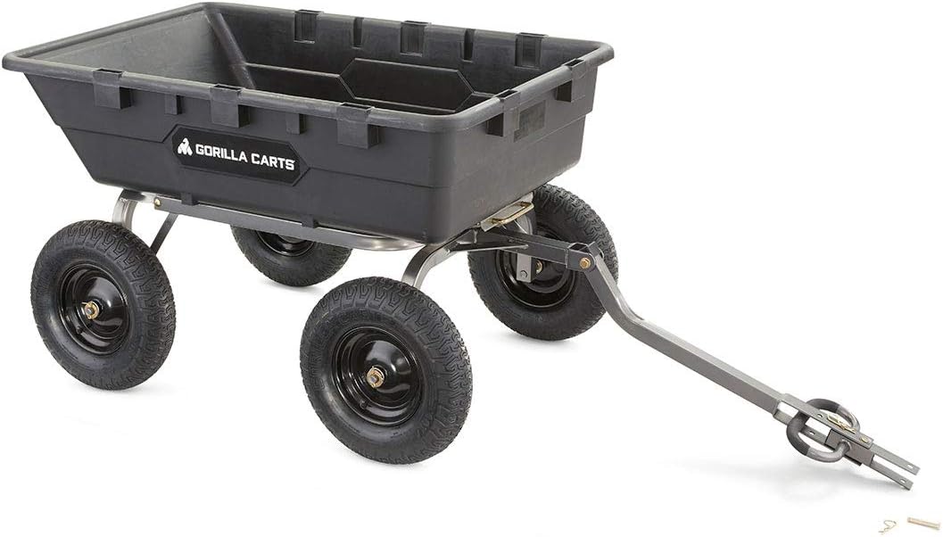 Gorilla Carts Utility Dump Wagon 6 Cubic Feet 1200 lb Capacity Black - GOR6PS - Image 48 Gorilla Carts Utility Dump Wagon 6 Cubic Feet 1200 lb Capacity Black - GOR6PS - Image 48